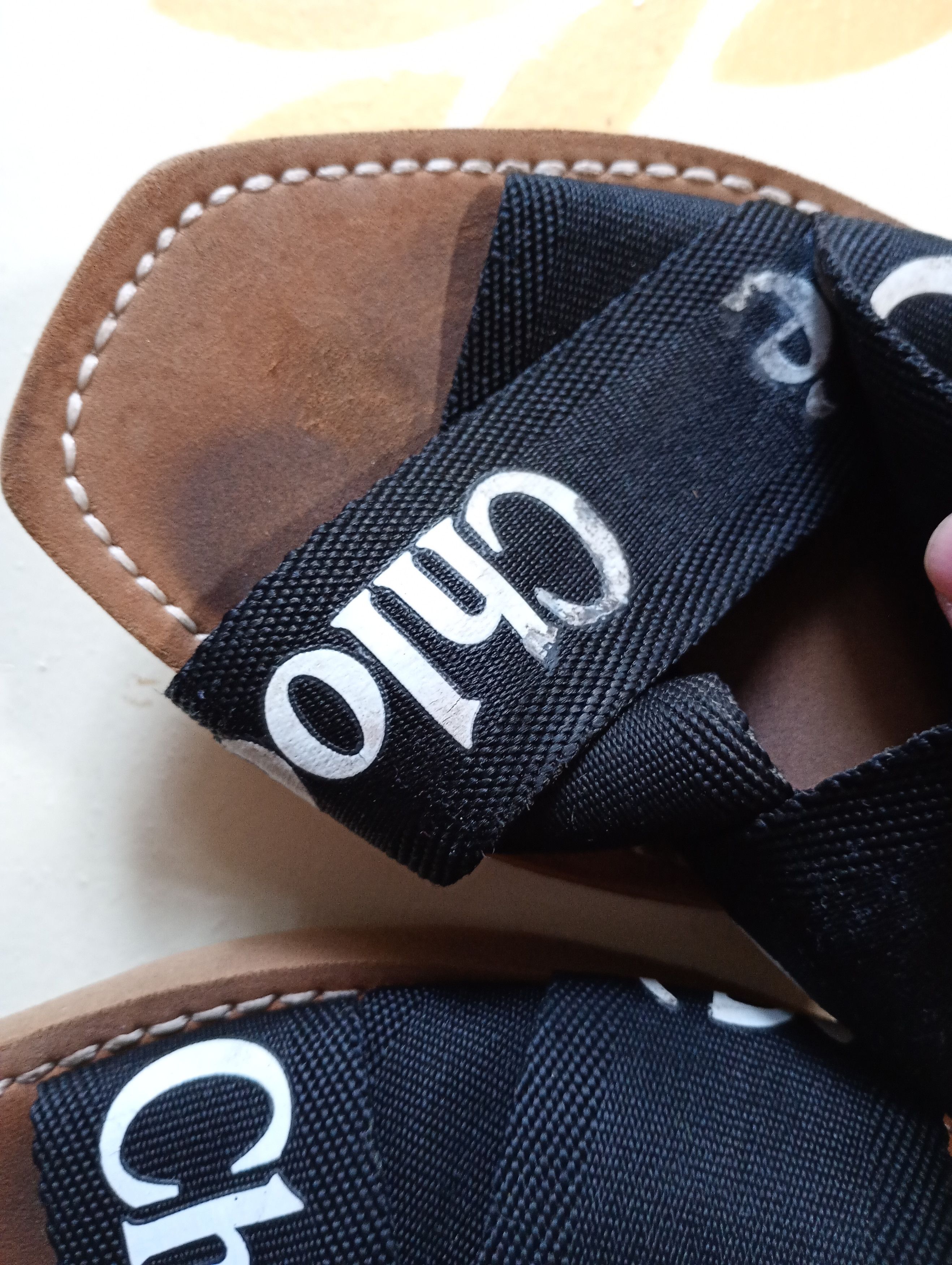 Chloe × Designer CHLOE Woody Flat Logo Canvas Black Slide Sandals 38 Size US 7.5 / IT 37.5 - 3 Thumbnail