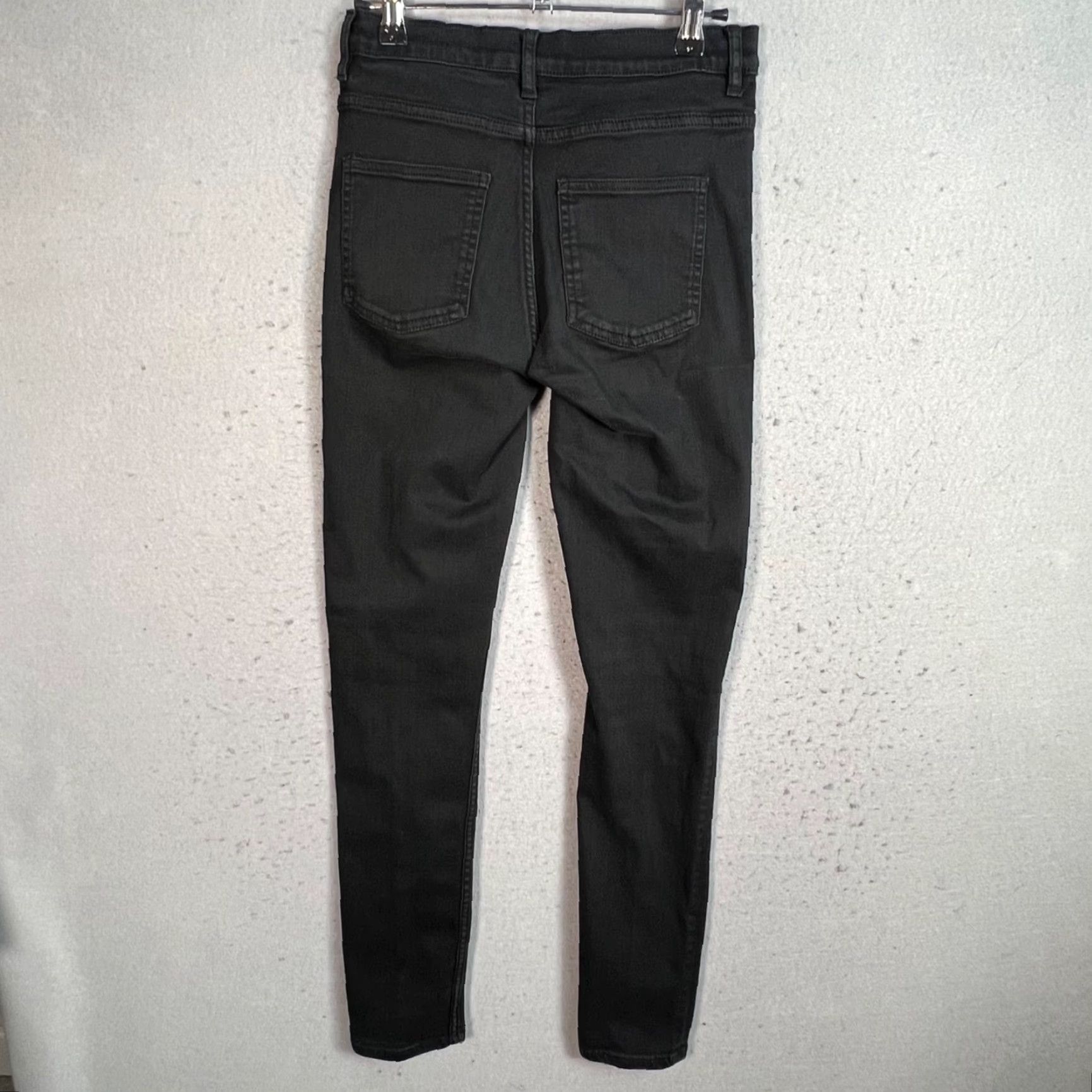 Cos COS Women's Skinny Jeans Denim Black 26 Mid Rise 5-Pocket Womens Size 26" / US 2 / IT 38 - 2 Thumbnail
