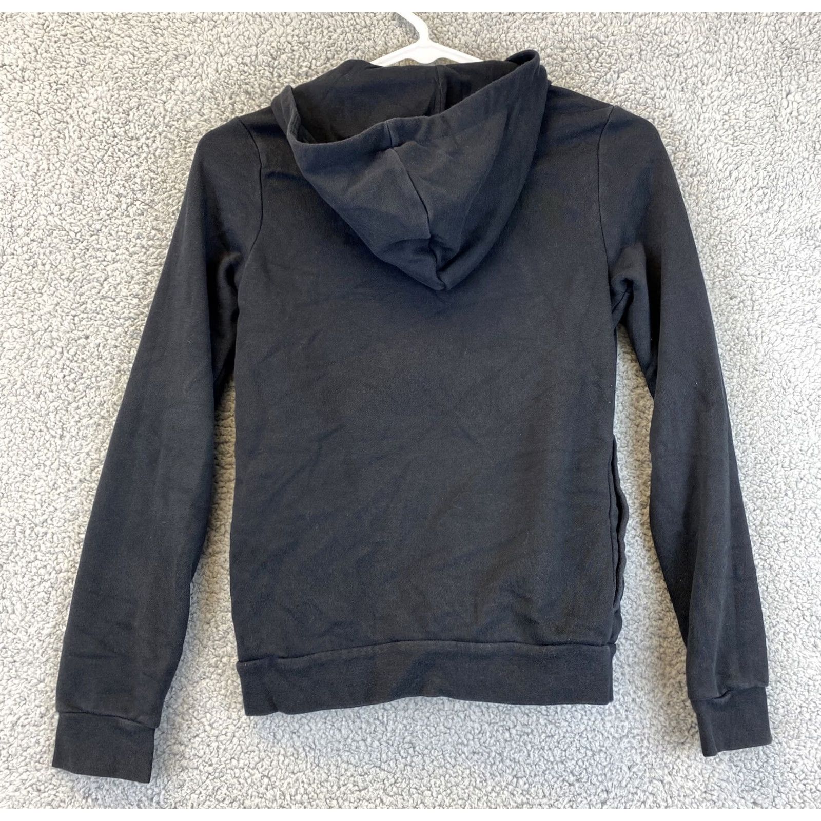 Adidas Adidas Hoodie Junior Girls 11-12Y Medium Black Logo Full Zip Hooded Sweatshirt Mens Girls? Size US M / EU 48-50 / 2 - 7 Thumbnail