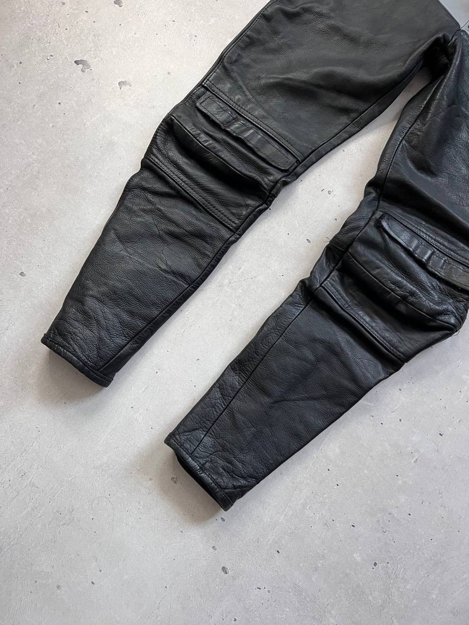 Genuine Leather IXS Design Vintage Leather MOTO Pants Y2K Race Equipment Size US 30 / EU 46 - 3 Thumbnail