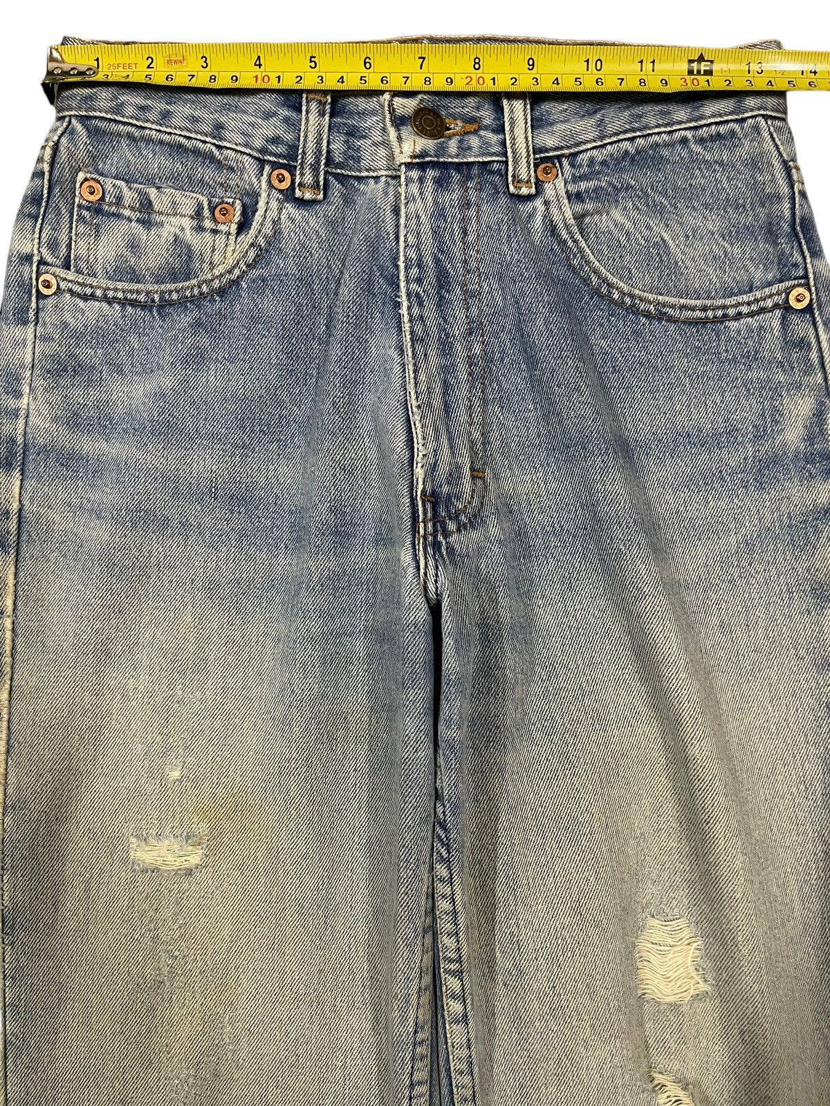 Polo Ralph Lauren Vintage 90s Made in Usa Polo Ralph Lauren Distressed Jeans Size US 27 - 10 Thumbnail