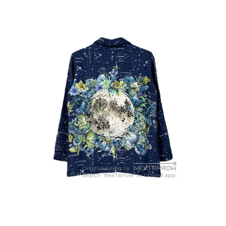 Dior Dior Blue constellation mulberry silk shirt Size XXS / US 00 / IT 34 - 2 Thumbnail