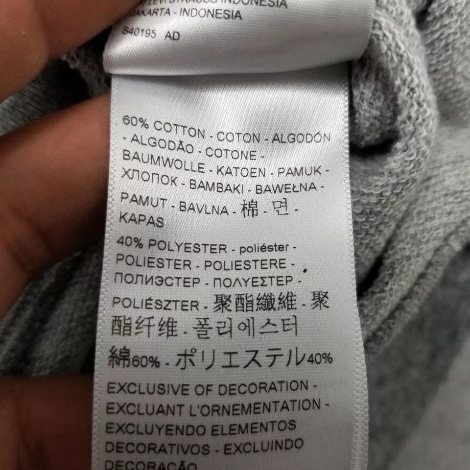 Levi's Levis Mens Hoodie Large Gray Long Sleeve Pullover Logo Size US L / EU 52-54 / 3 - 7 Thumbnail