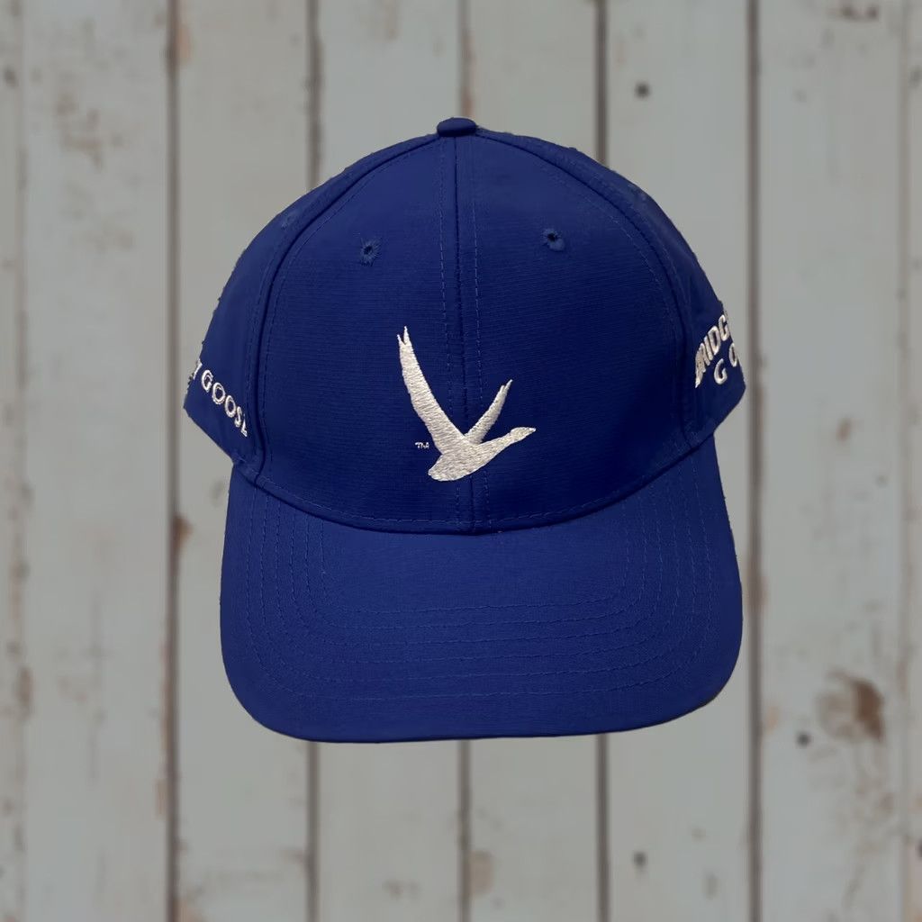 Vintage Bridgestone Hat Cap Strap Back Blue Golf Adjustable Hat Size ONE SIZE - 1 Thumbnail