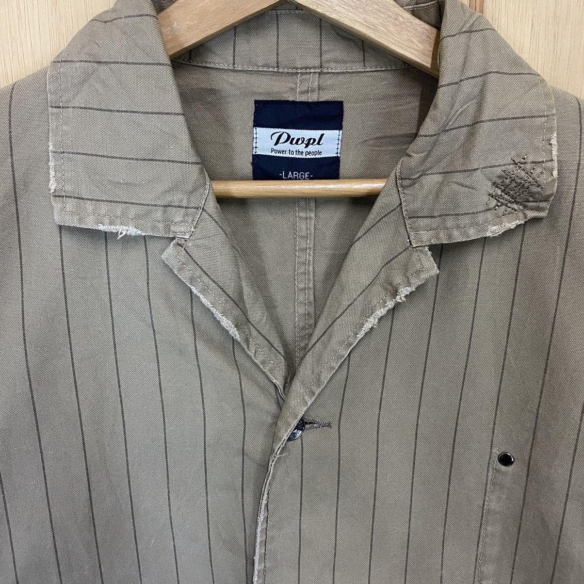 Japanese Brand Power To The People Stripe Button Coat Size US M / EU 48-50 / 2 - 5 Thumbnail