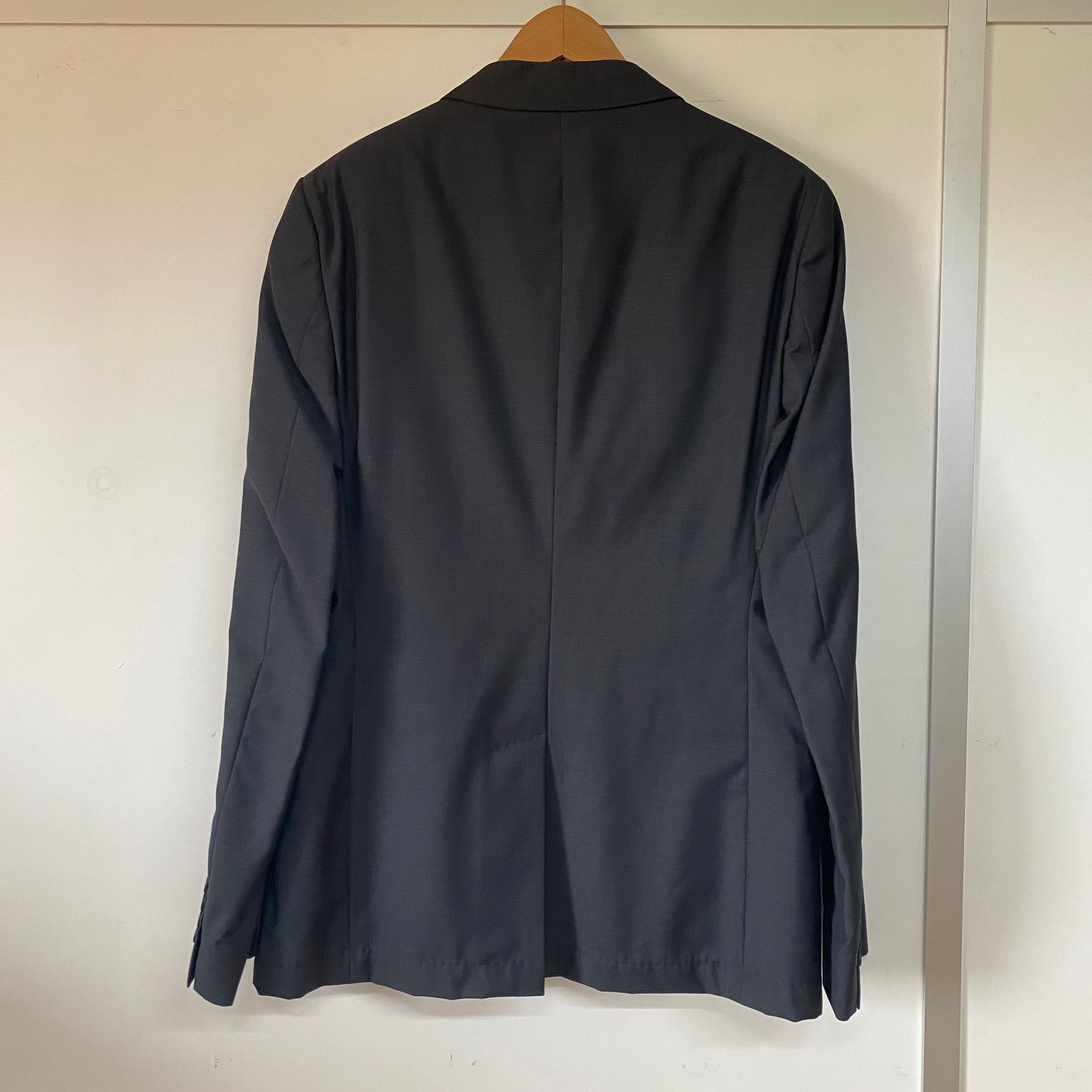 Paul Smith Black Merino Wool and Mohair Blend 2-Button Blazer Size 50R - 7 Thumbnail
