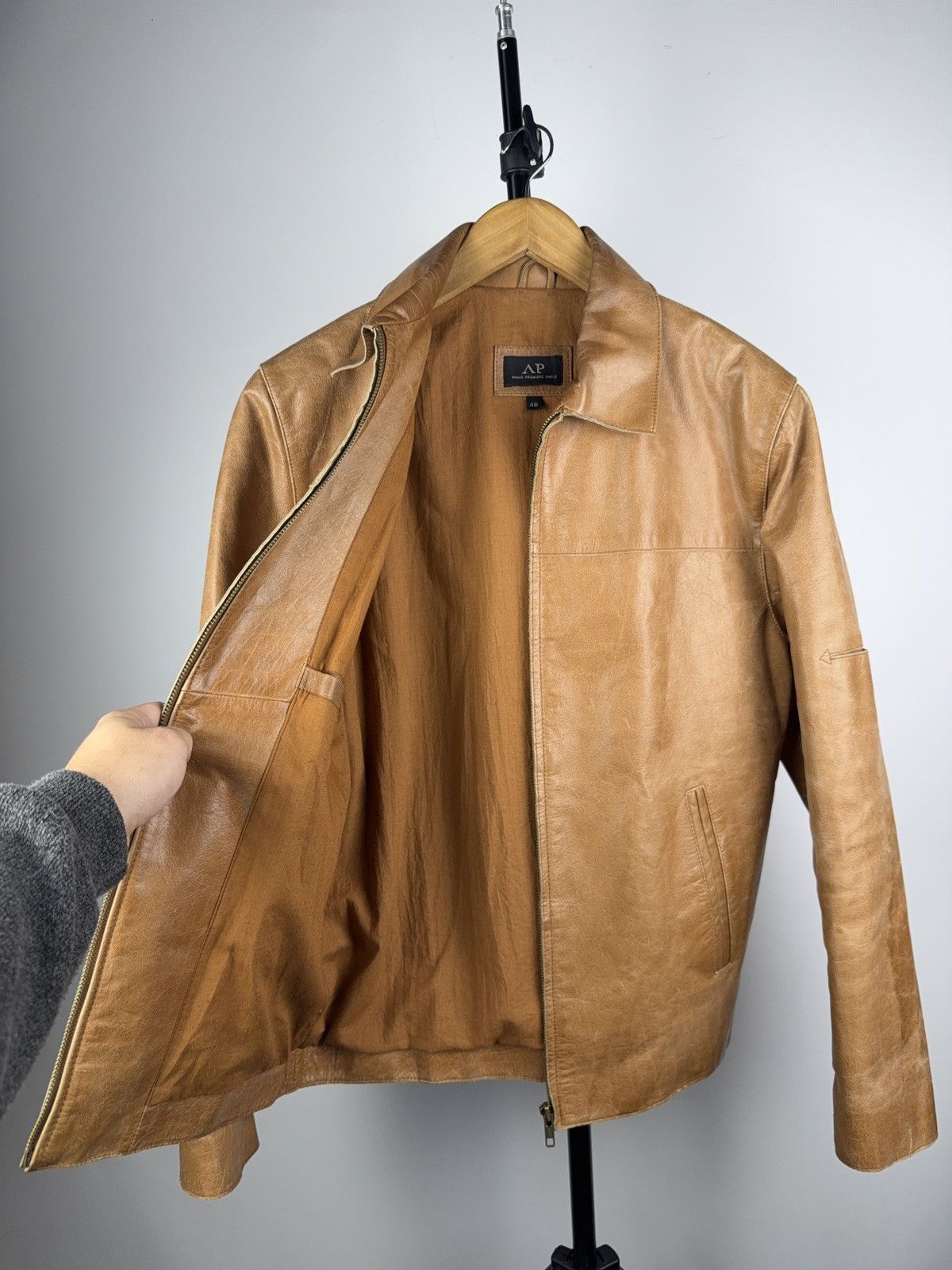 Vintage Vintage 90s Retro Avant Garde Leather Biker MOTO Y2K Jacket Size US S / EU 44-46 / 1 - 10 Thumbnail