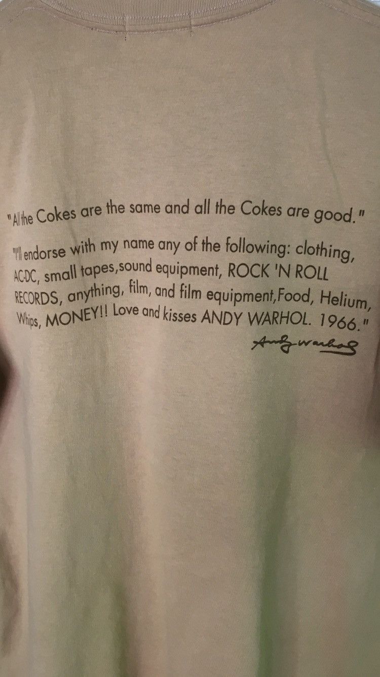 Andy Warhol × Vintage Andy Warhol x Coca Cola Size US M / EU 48-50 / 2 - 4 Thumbnail