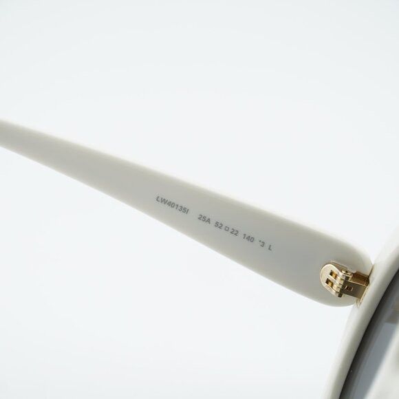 Loewe Loewe LW40135I 25A Sunglasses Ivory Round Frame, Smoke Size ONE SIZE - 6 Thumbnail