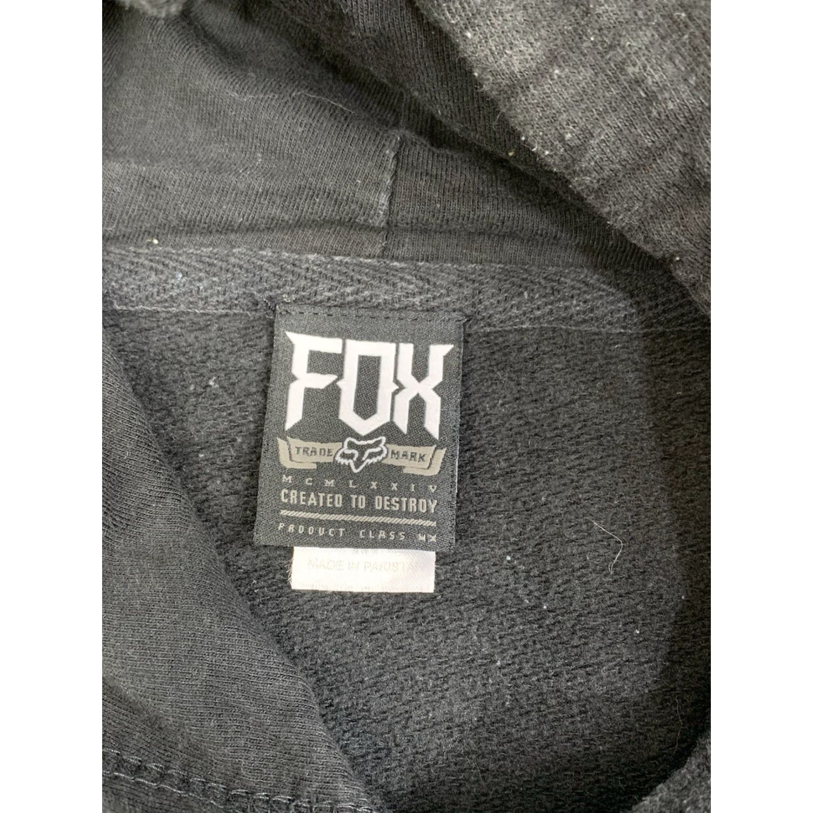 Fox Racing Fox Hoodie Mens M Black Pullover Drawstring Graphic Print Hooded Pockets Casual Y2K Racing Outdoor Sports Motorcycle Gym & Training Walking Vintage? Size US M / EU 48-50 / 2 - 2 Thumbnail