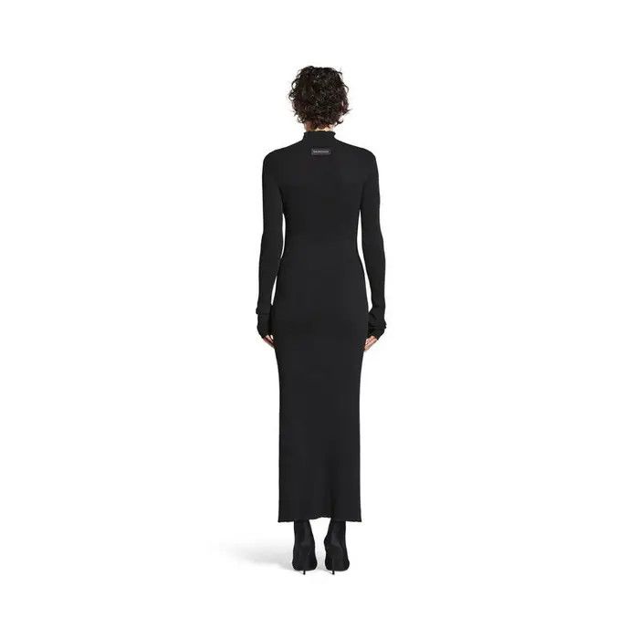 Balenciaga o1bcso1str0326 Maxi Dress in Black Size L / US 10 / IT 46 - 2 Thumbnail