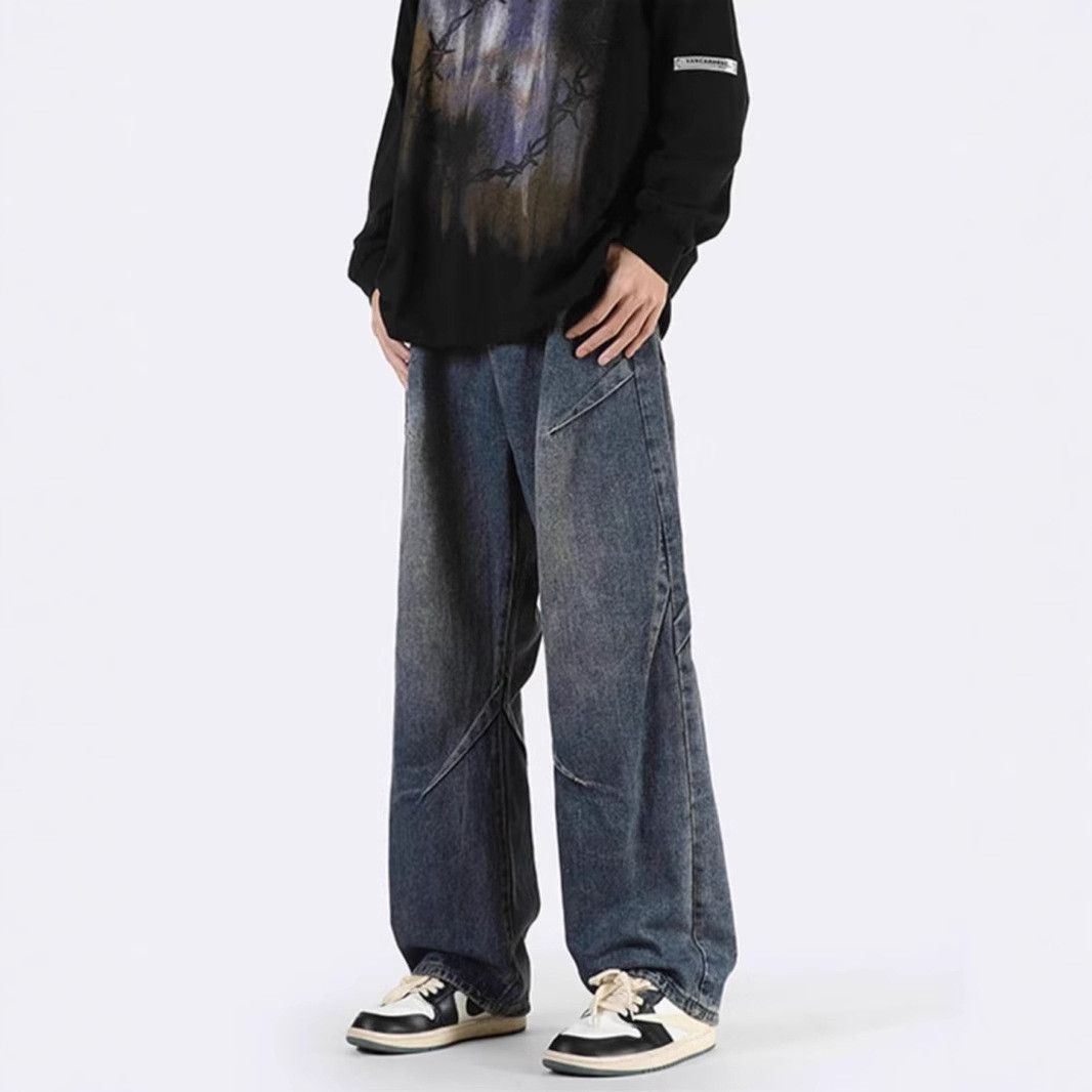 Japanese Brand × Jean Retro loose straight leg wide leg jeans Size US 32 / EU 48 - 1 Thumbnail