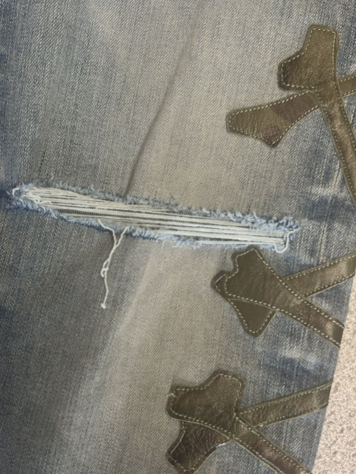 Amiri AMIRI CAMO BONES DENIM PANTS SIZE 36 Size US 36 / EU 52 - 4 Thumbnail