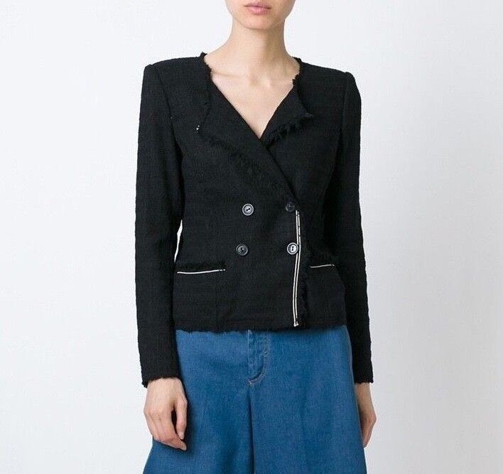 Isabel Marant Isabel Marant Etoile Cotton Acryl Tweed Flenn Blazer Jacket Size XS / US 0-2 / IT 36-38 - 2 Thumbnail