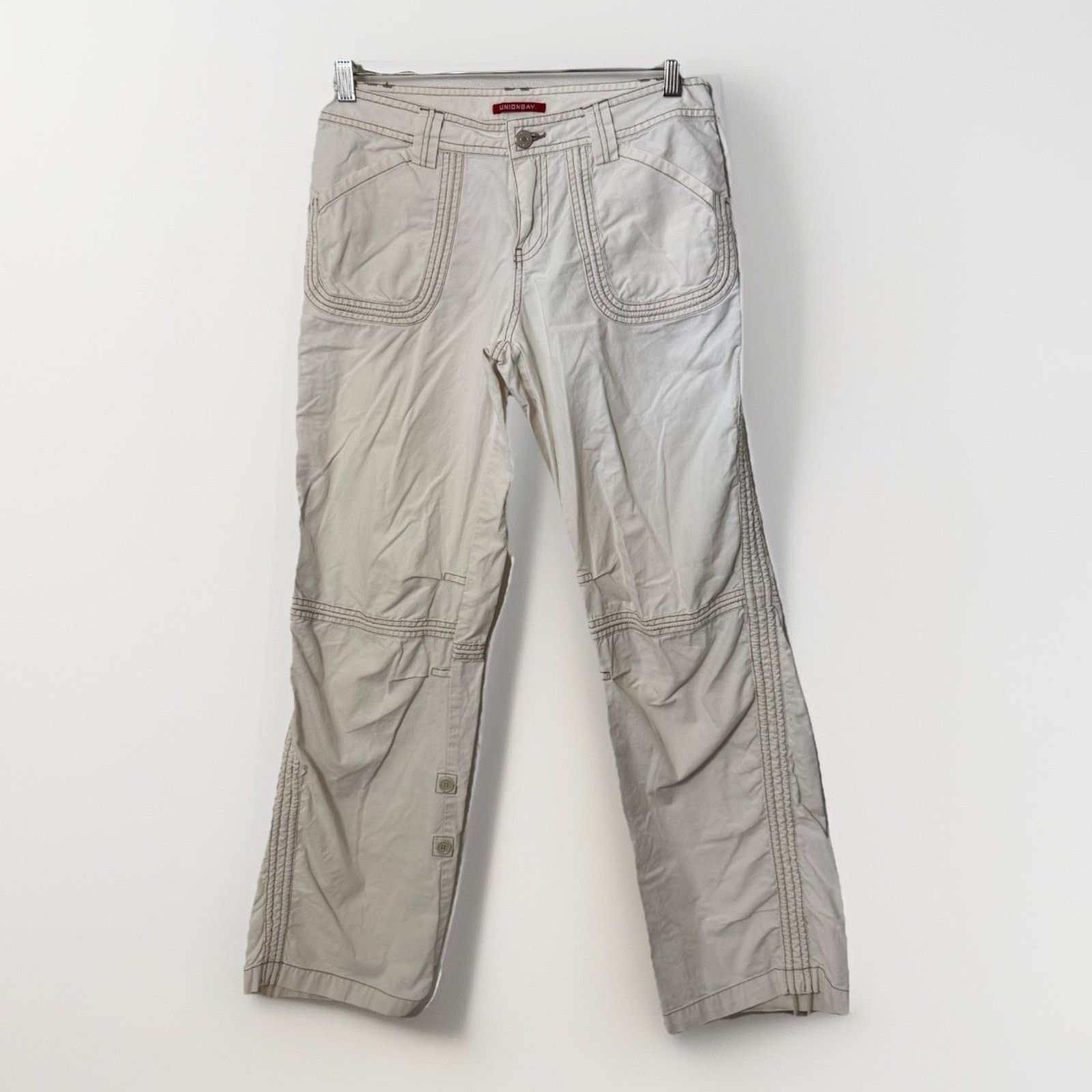 UNIONBAY Vintage Y2K Unionbay Low Rise Baggy Wide Leg Cargo Pants Size 28" / US 6 / IT 42 - 1 Thumbnail