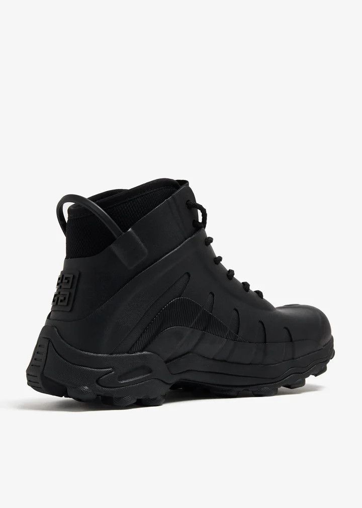 Givenchy o1lv12m1025 Bogs High Lace Up Boots in Black Size US 11 / EU 44 - 2 Thumbnail