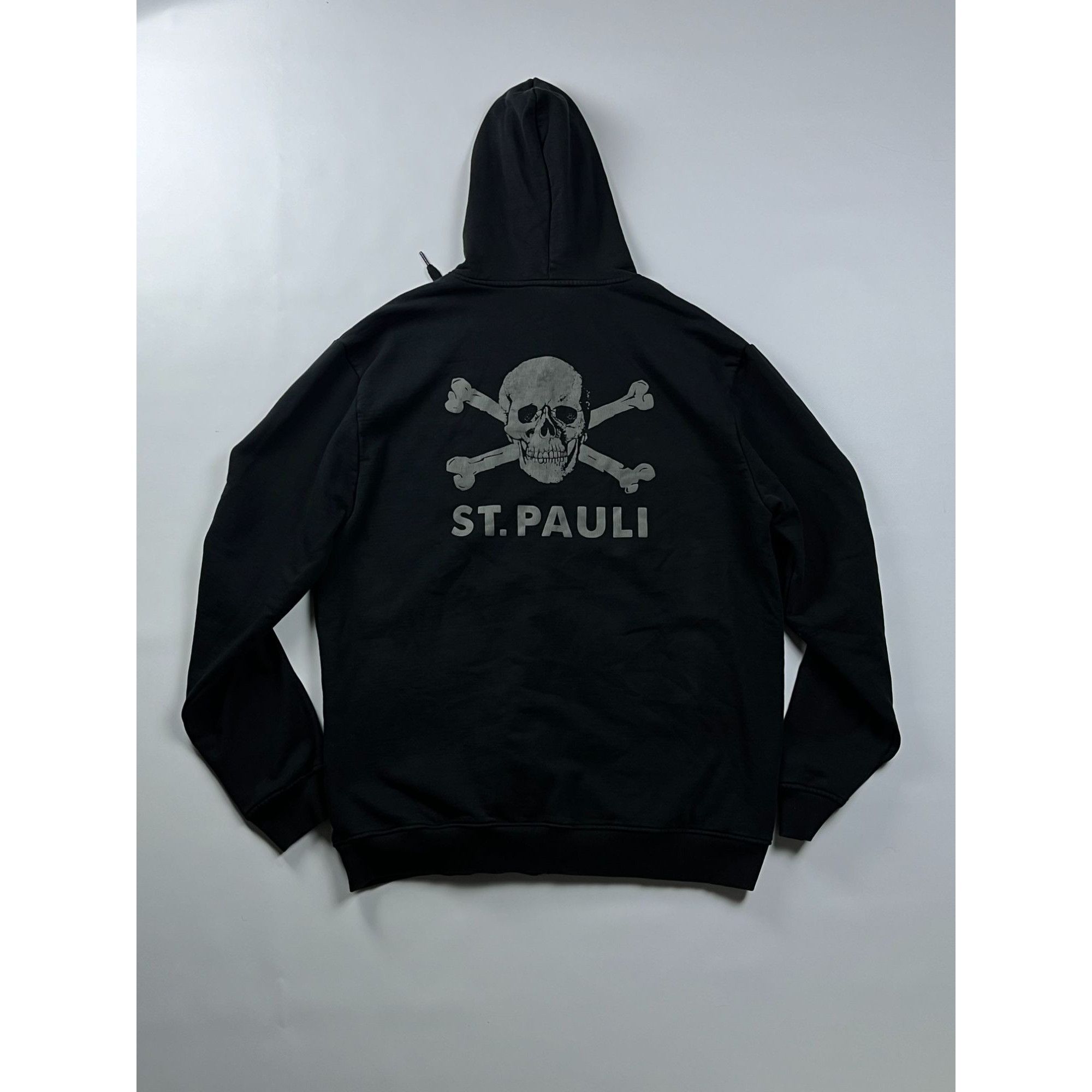 Vintage St. Pauli Black Cotton Zip Hoodie Size US L / EU 52-54 / 3 - 1 Thumbnail