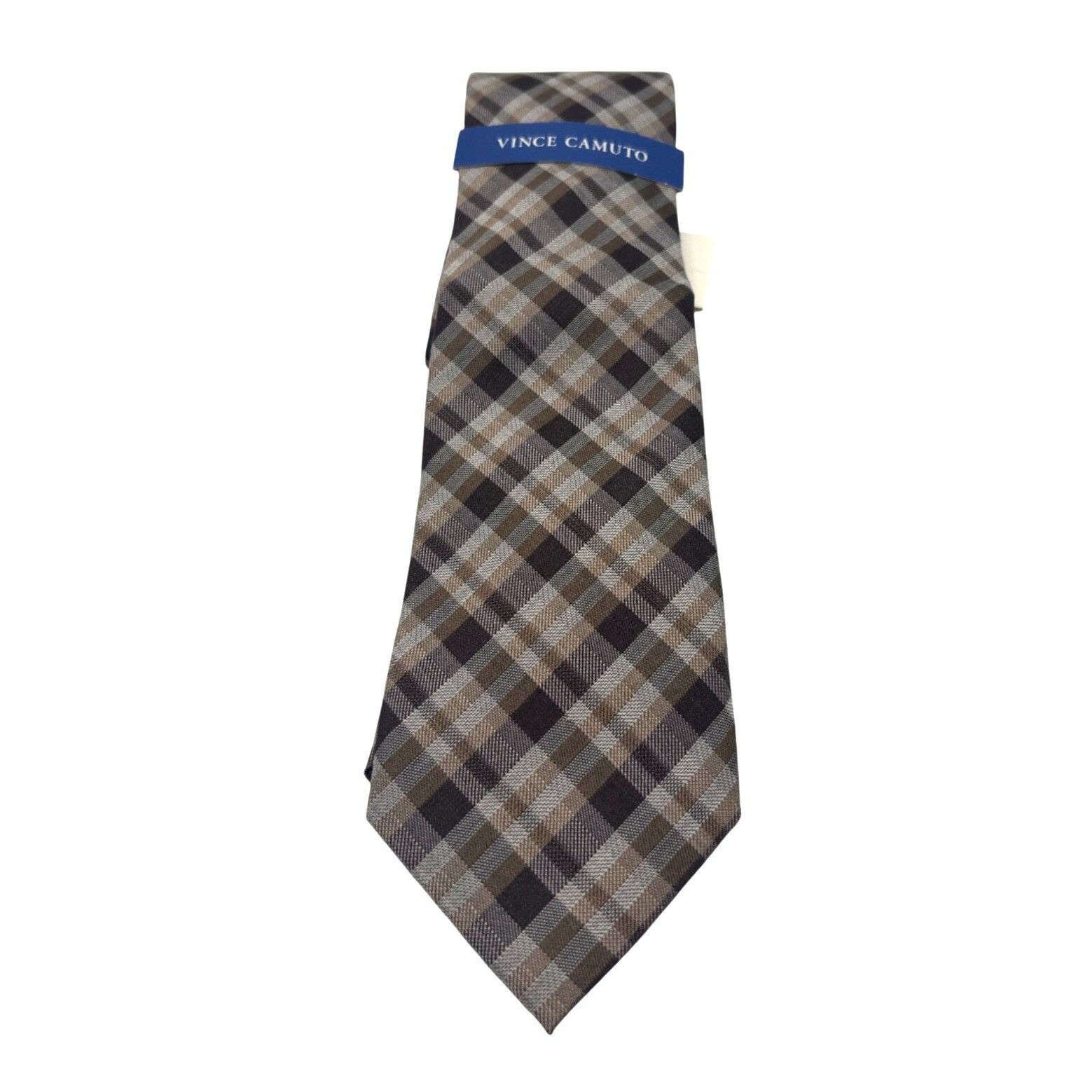Vince Camuto Vince Camuto Nico Plaid Wool Blend Necktie, OS Size ONE SIZE - 1 Thumbnail
