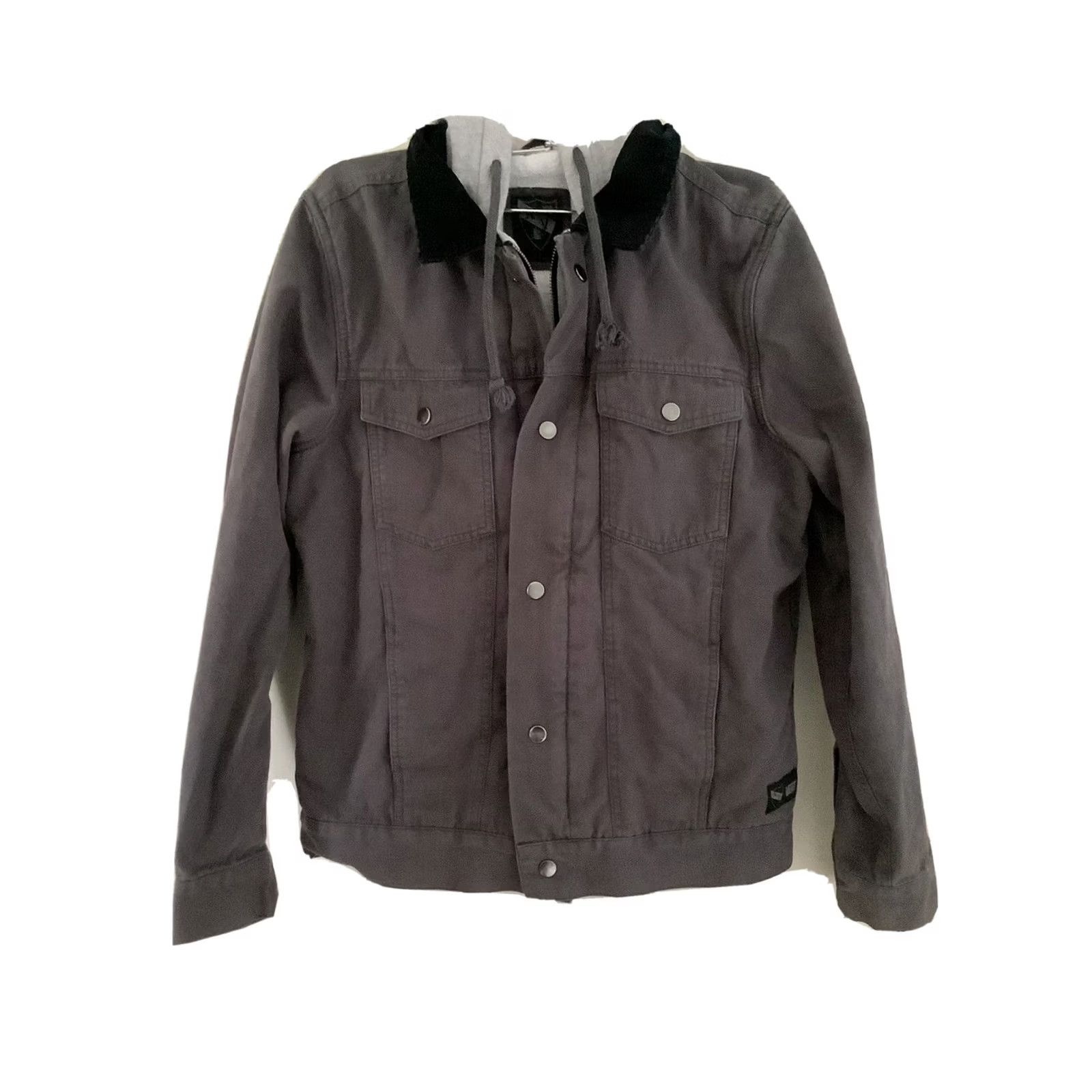 Vans VANS AV Dark Gray Hooded Canvas Jacket Skateboarding Anthony Van Engelen Men's Size S Size US S / EU 44-46 / 1 - 2 Thumbnail