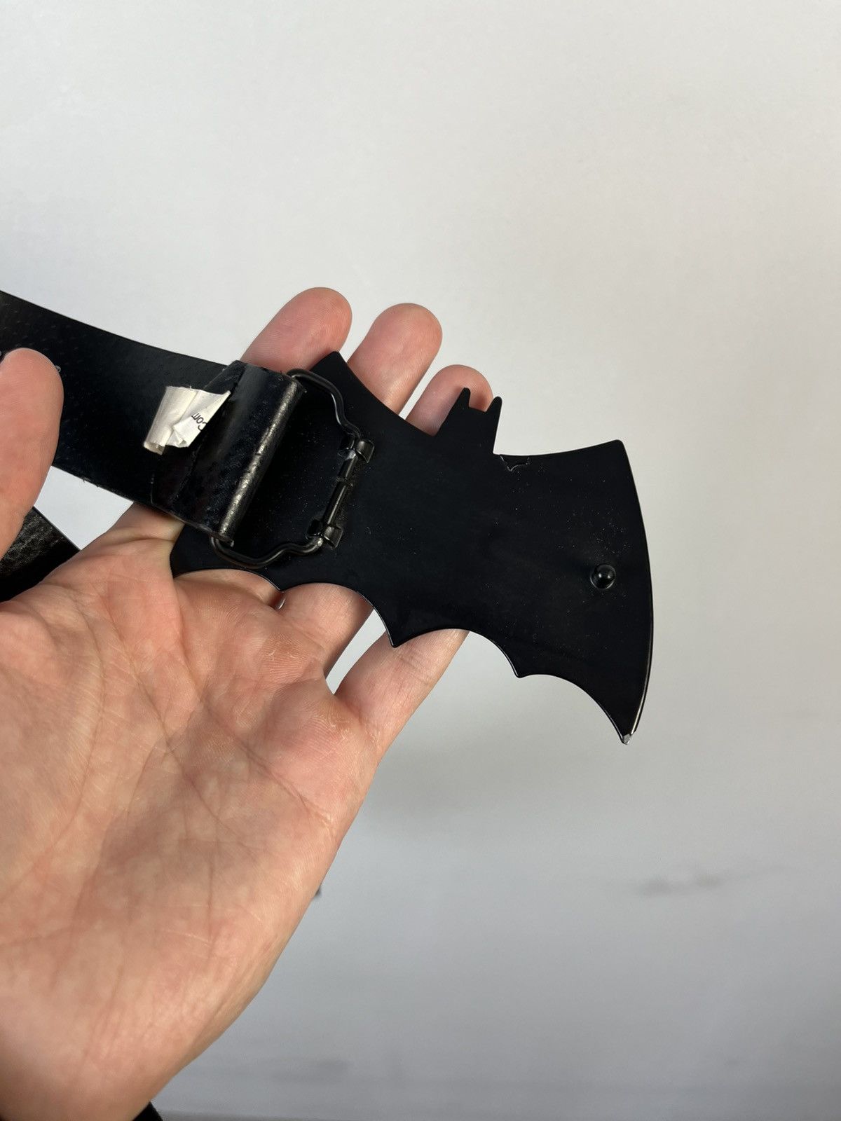 DC Comics Batman Y2K Vintage DC Faux Leather Belt Size 30 - 6 Thumbnail