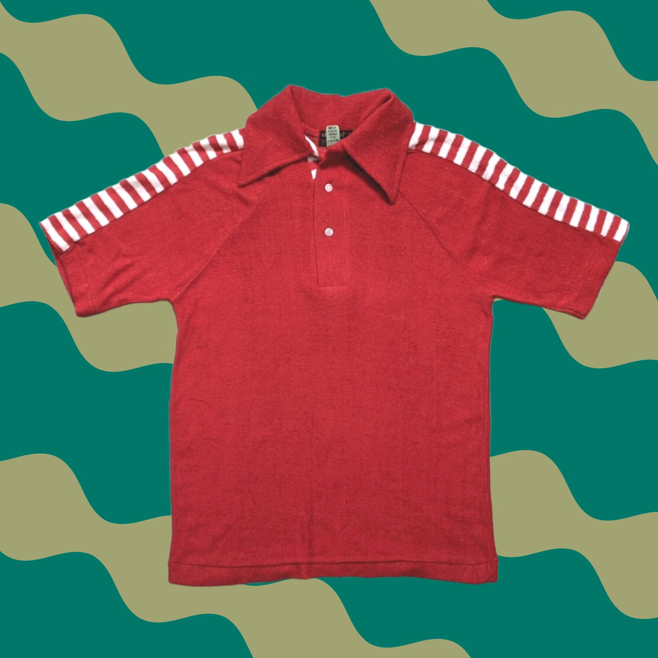 Kennington Ltd. × Vintage Vintage 70s Kennington Terry Cloth Polo