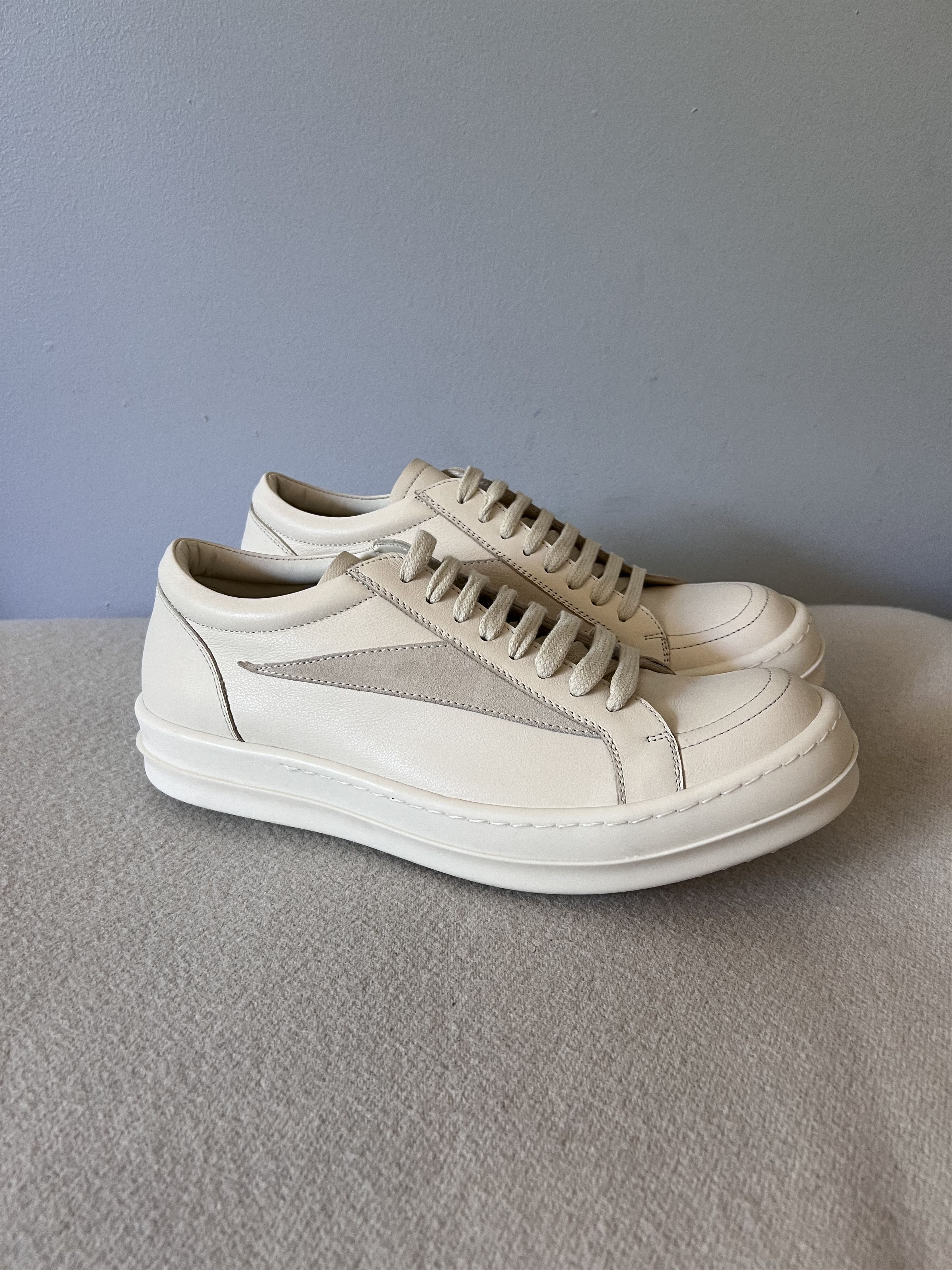 Rick Owens Rick Owens Vintage Sneaks in White Leather Size US 10 / IT 40 - 1 Thumbnail