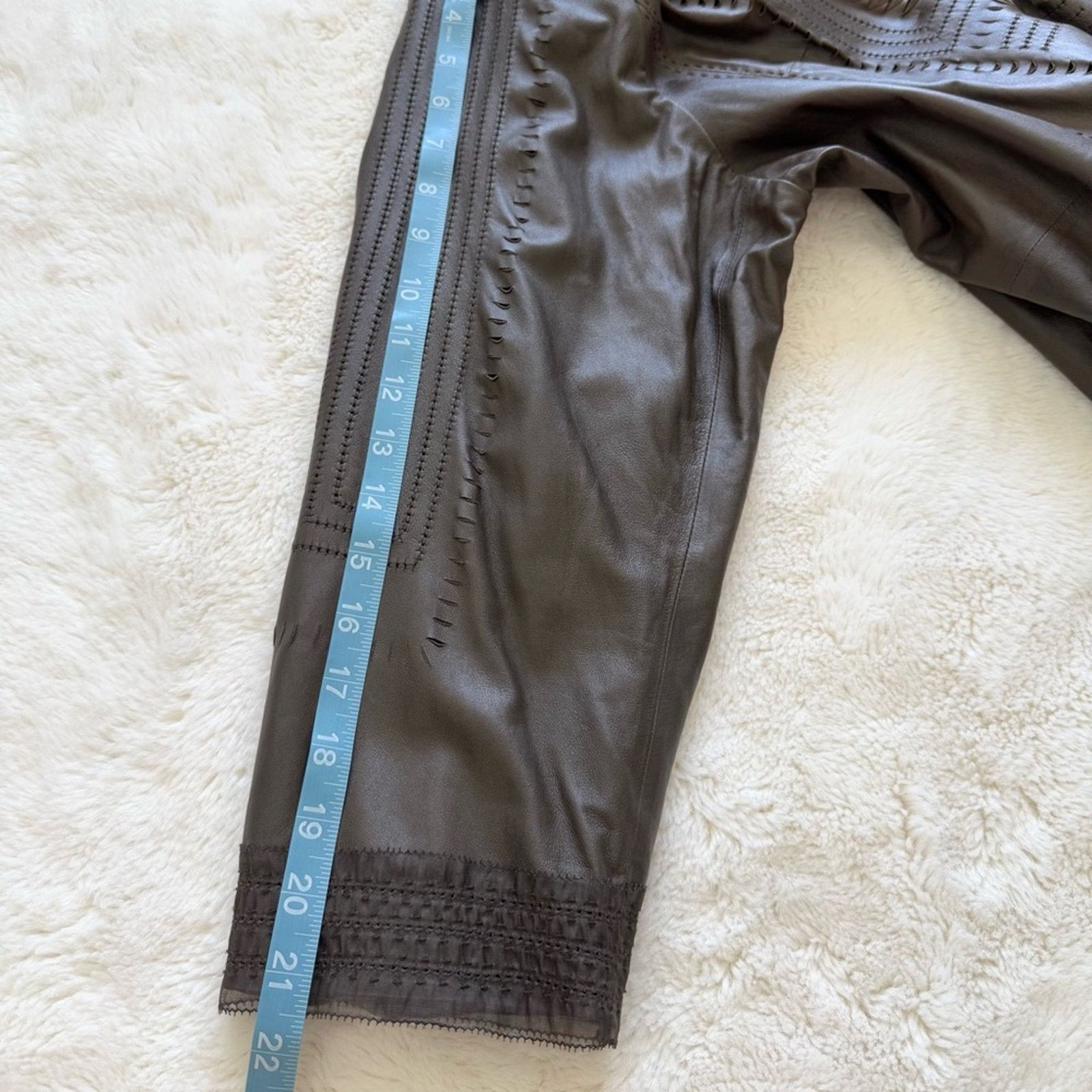 Elie Tahari Elie Tahari women leather coat size 3X Retail 1950$ Size 4XL / US 24-26 - 12 Thumbnail