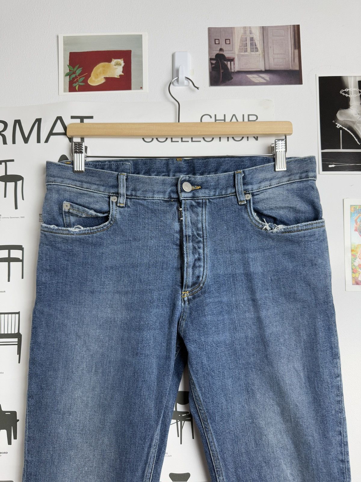 Designer × Maison Margiela Maison Margiela transparent denim jeans pants 33 archive drip Size US 33 - 3 Thumbnail