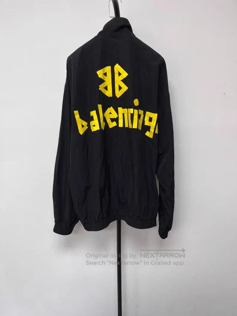 Balenciaga Balenciaga Letter Print High Neck Zipper Long Sleeve Jacke Size US S / EU 44-46 / 1 - 1 Thumbnail