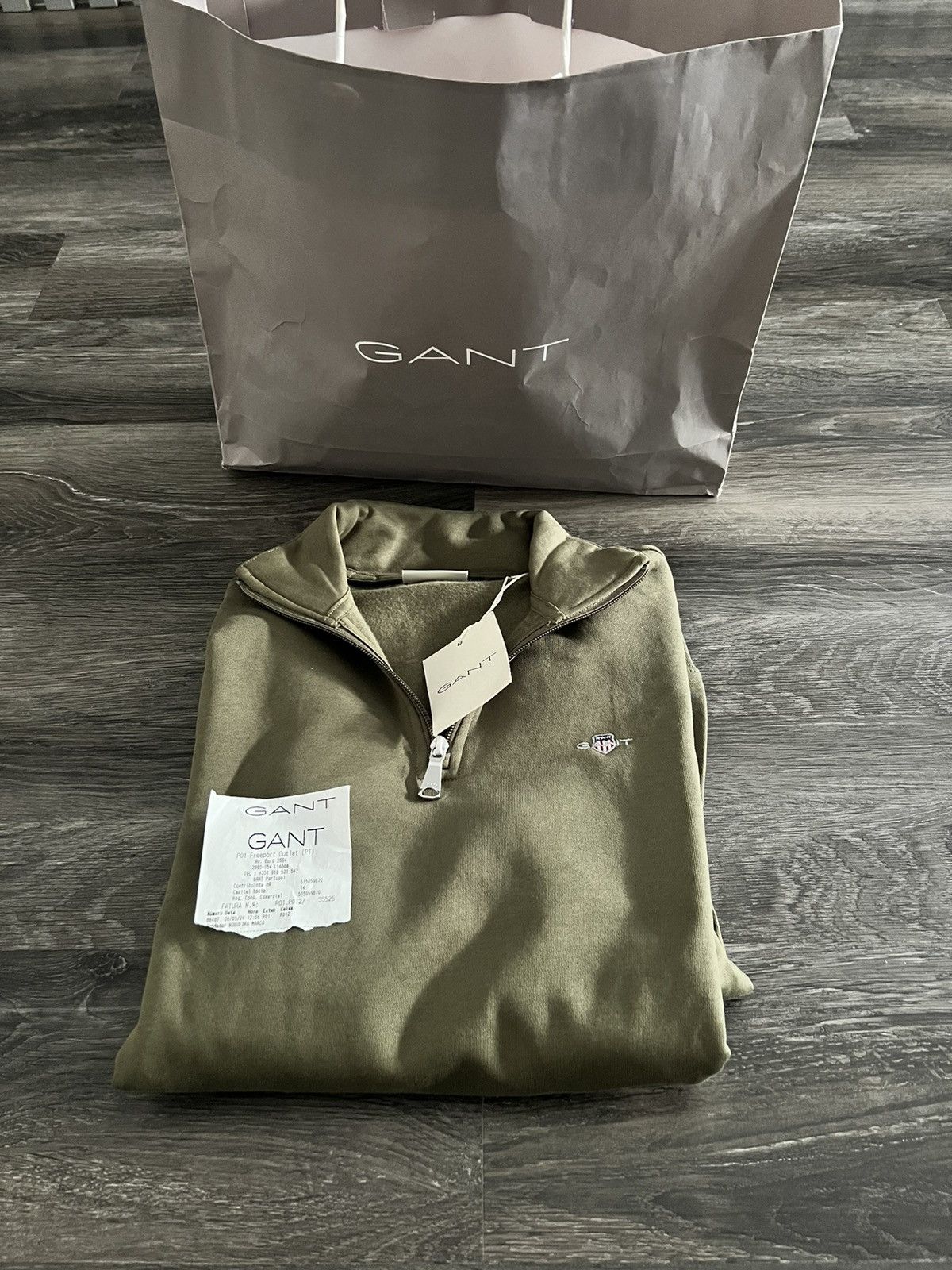 Gant Gant green pull quart zip sweat Size US S / EU 44-46 / 1 - 1 Thumbnail