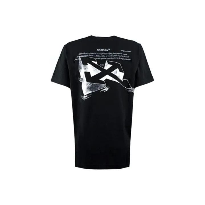 Off-White OFF-WHITE Black Short Sleeve T-Shirt with Arrow Print 0079 Size S / US 4 / IT 40 - 1 Thumbnail