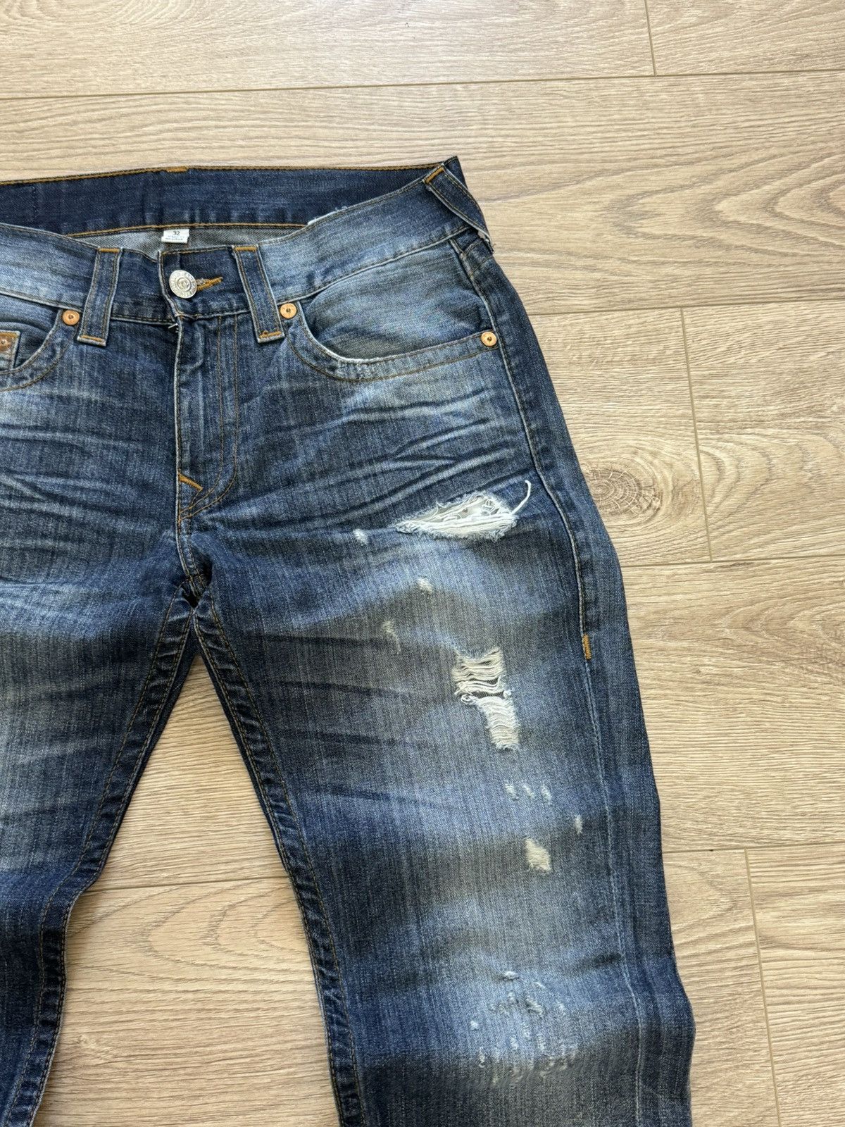 True Religion True Religion Y2K denim distressed vintage retro pants jeans Size US 32 / EU 48 - 12 Thumbnail