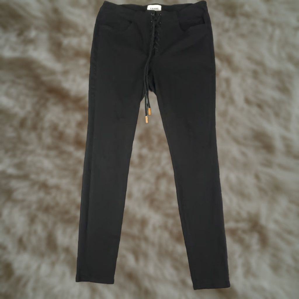Frame FRAME Jeans Womens Slim Skinny Jeans Black 31x29 Denim Stretch 5-Pocket Classic American Modern Casual Women’s Pants Size 31 Womens Size 24" / US 00 / IT 34 - 1 Thumbnail