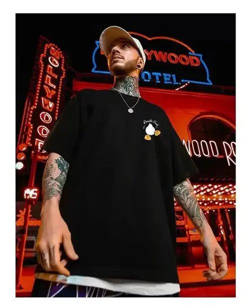 Other Summer New Casual Loose T-shirt Short sleeved Men's Fashion Size US XL / EU 56 / 4 - 2 Thumbnail