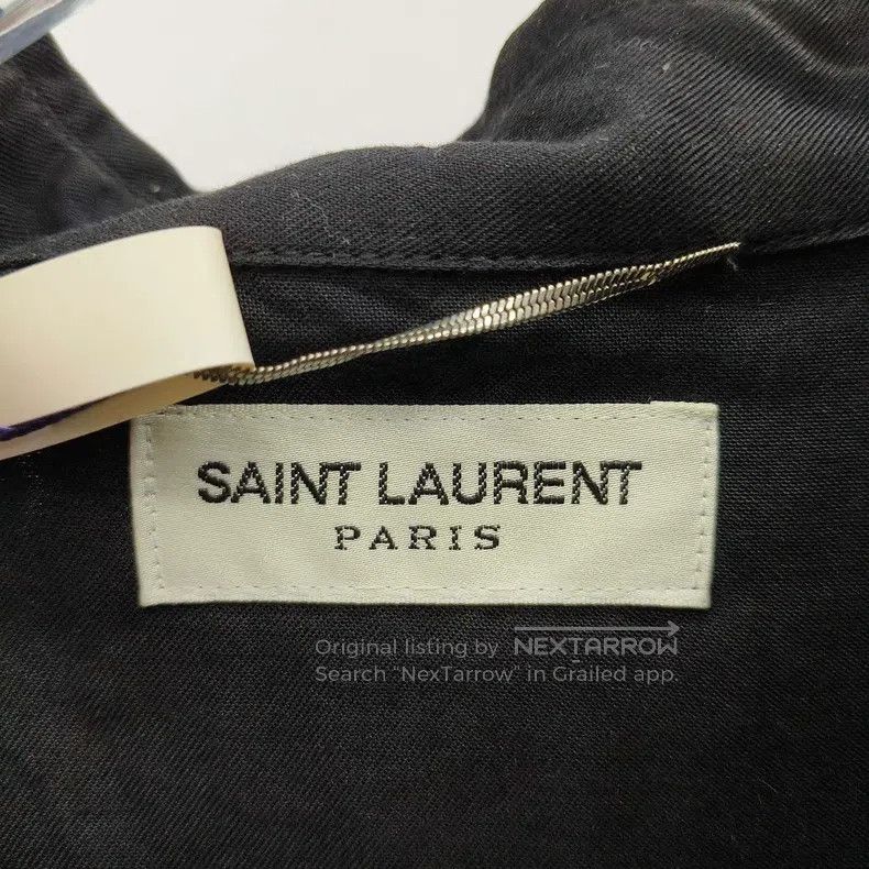 Saint Laurent Paris Saint Laurent Paris Black rivet long-sleeved shirt Size US M / EU 48-50 / 2 - 4 Thumbnail