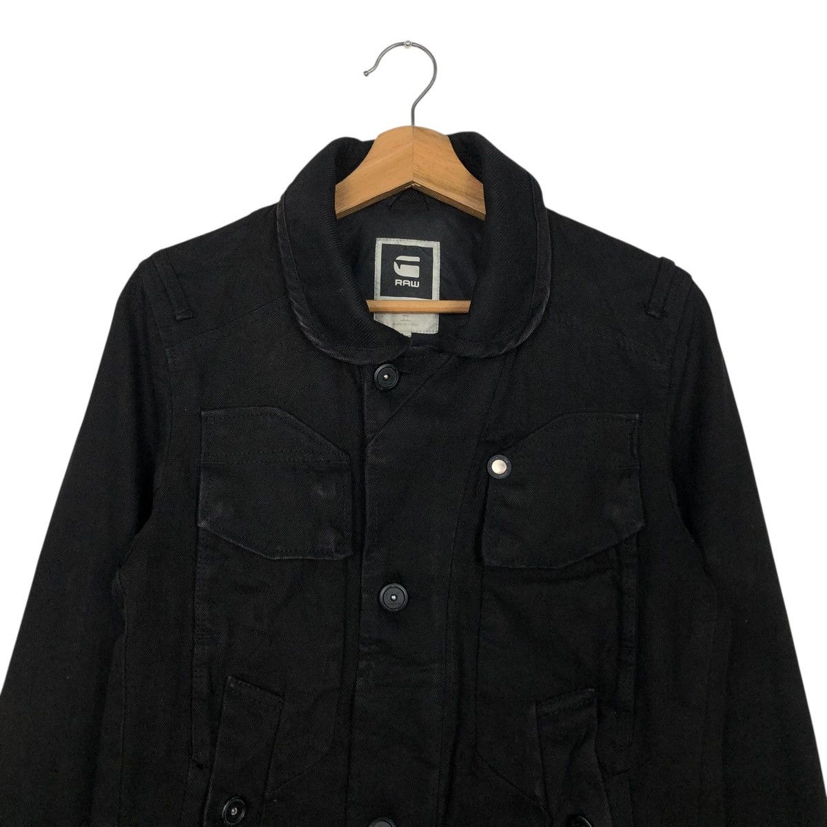 G-Star 🔥VINTAGE CROPPED BIKER JACKET G STAR RAW MULTI POCKETS Size US XS / EU 42 / 0 - 5 Thumbnail