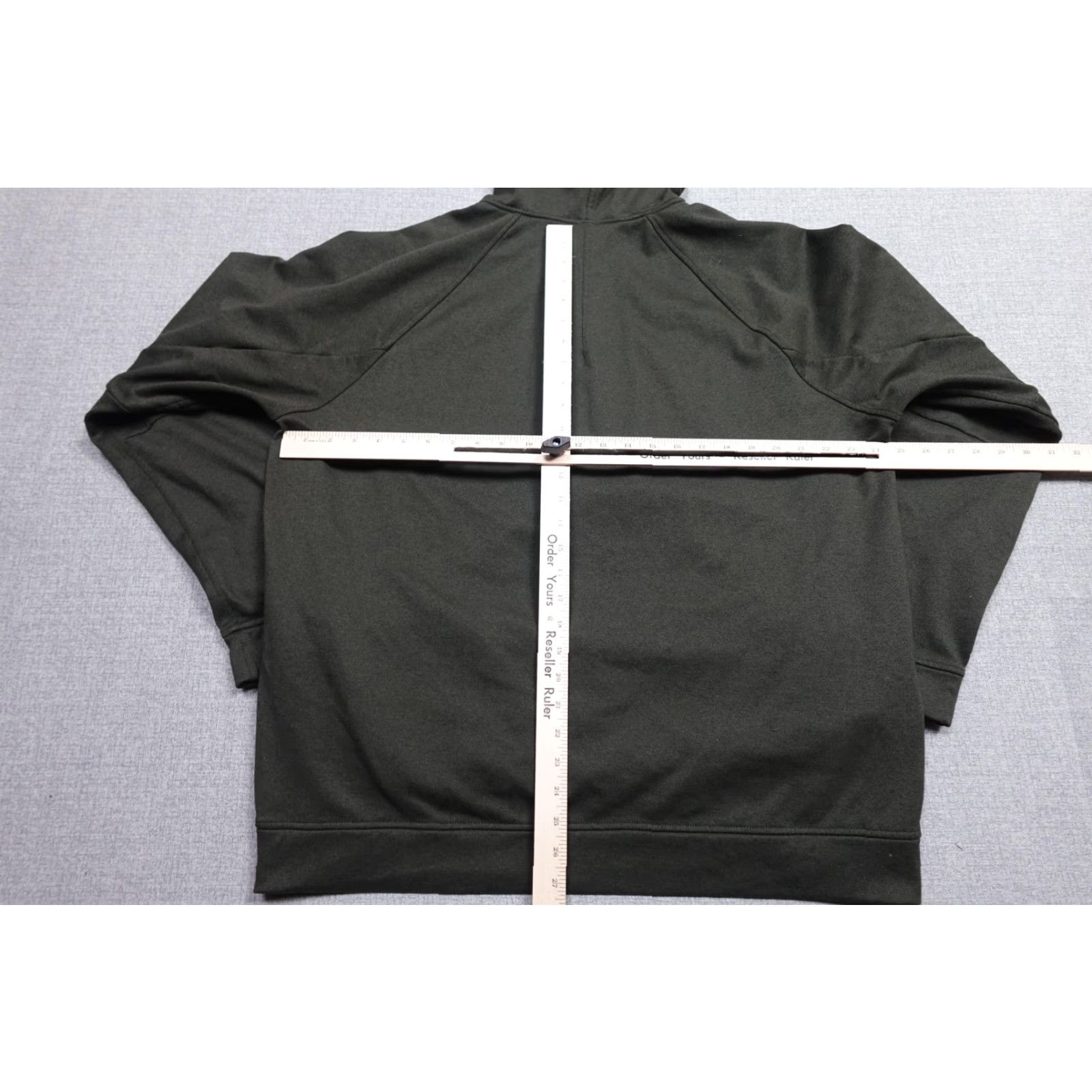 Lululemon Lululemon Hoodie Mens 2XL Green Solid Pullover Raglan Long Sleeve Hooded Pockets Drawstring Front Hand Pockets Logo Size US XXL / EU 58 / 5 - 4 Thumbnail