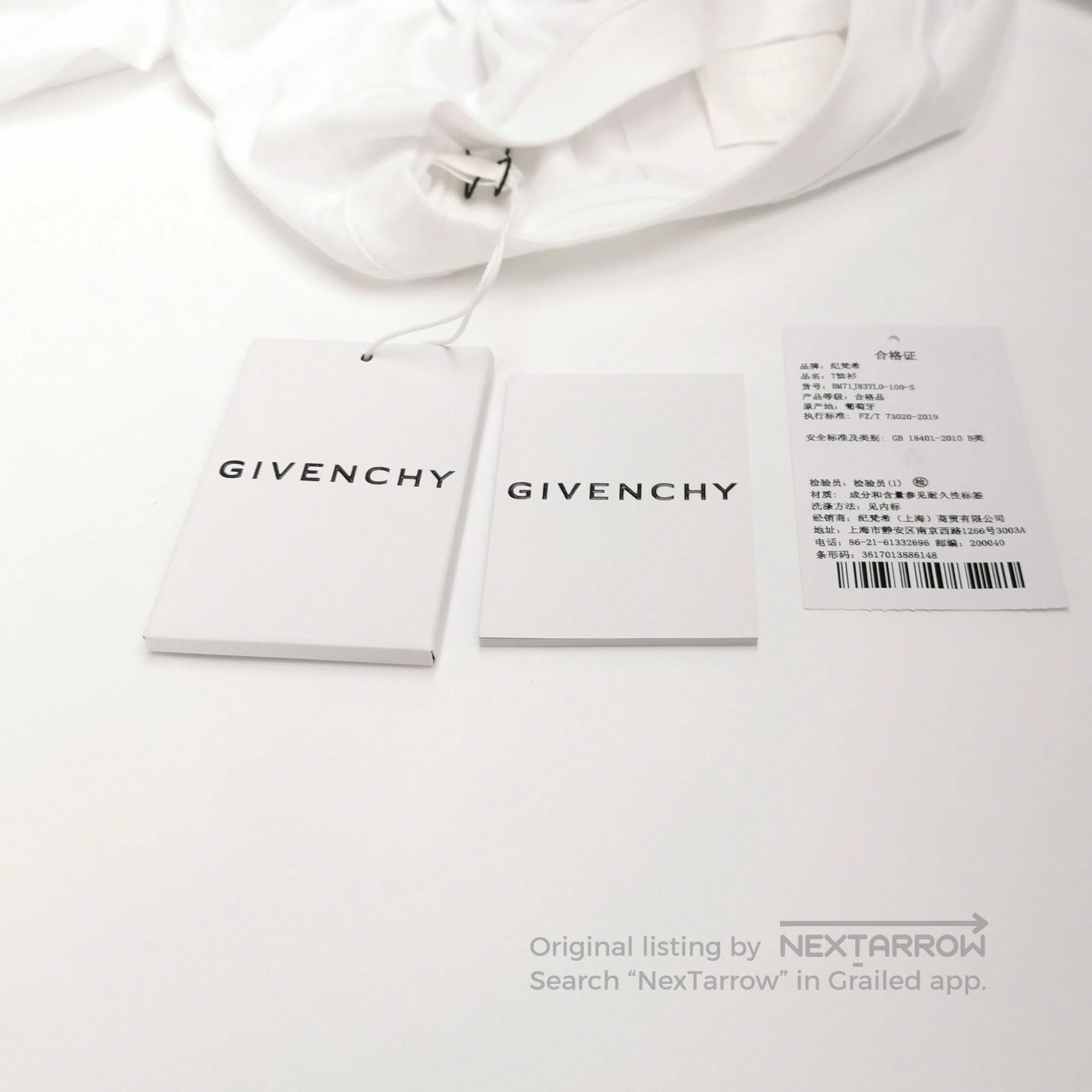 Givenchy Givenchy S Size Cotton Logo Crewneck T. Size US S / EU 44-46 / 1 - 7 Thumbnail