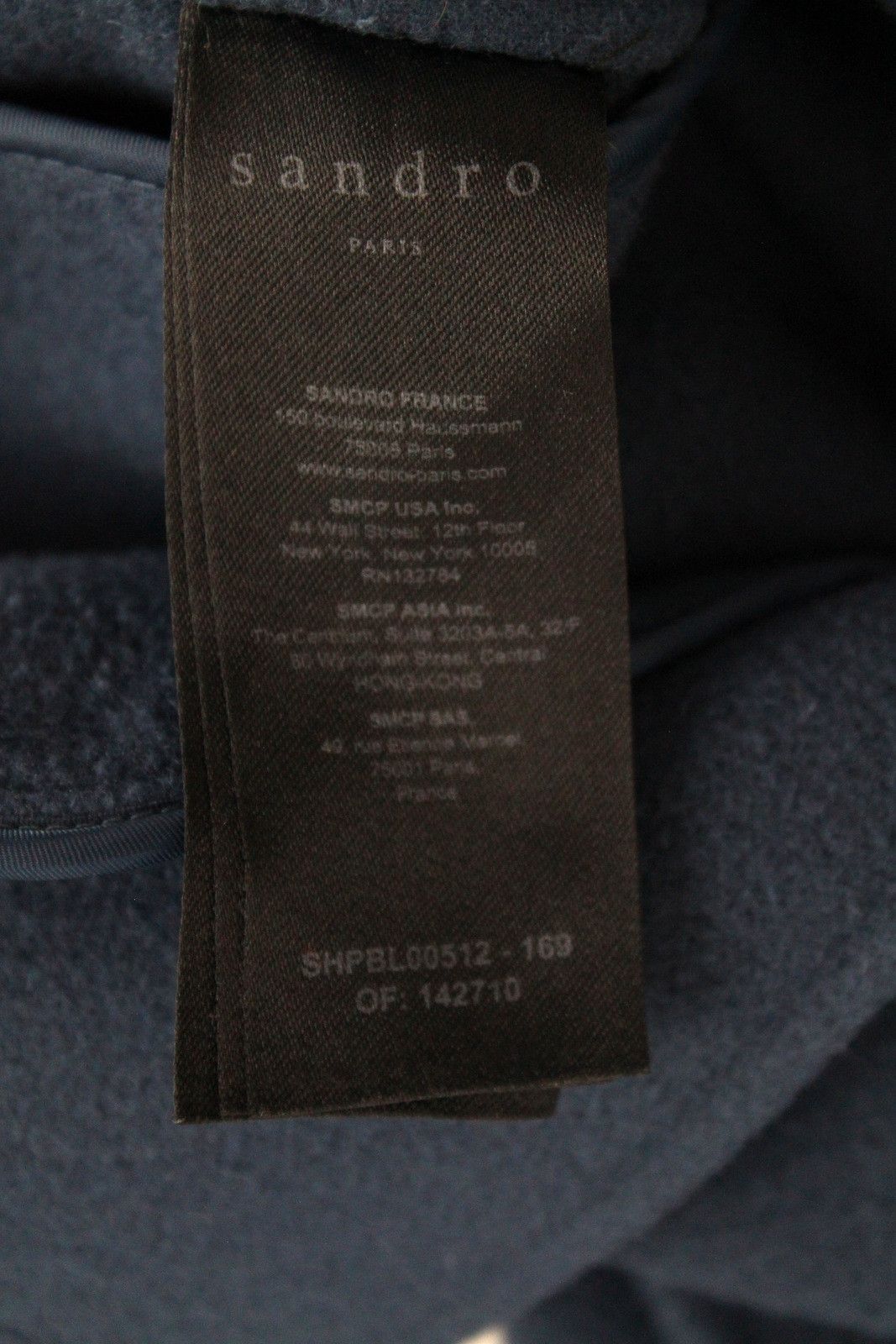 Sandro SANDRO Worker Wool Jacket Mens SMALL Wool Unlined Polo Neck Size US S / EU 44-46 / 1 - 6 Thumbnail