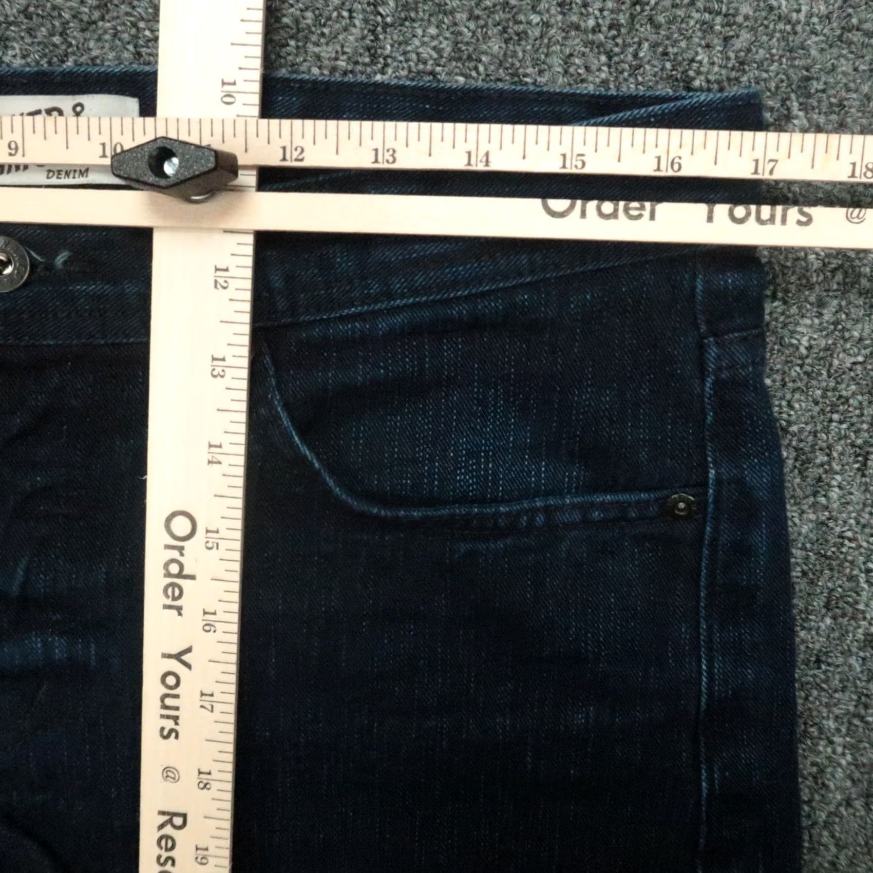 Vintage Naked & Famous Denim Shorts Mens 34 Blue Weird Guy Slubby Indigo Cut Off Denim Jorts Size US 34 / EU 50 - 7 Thumbnail