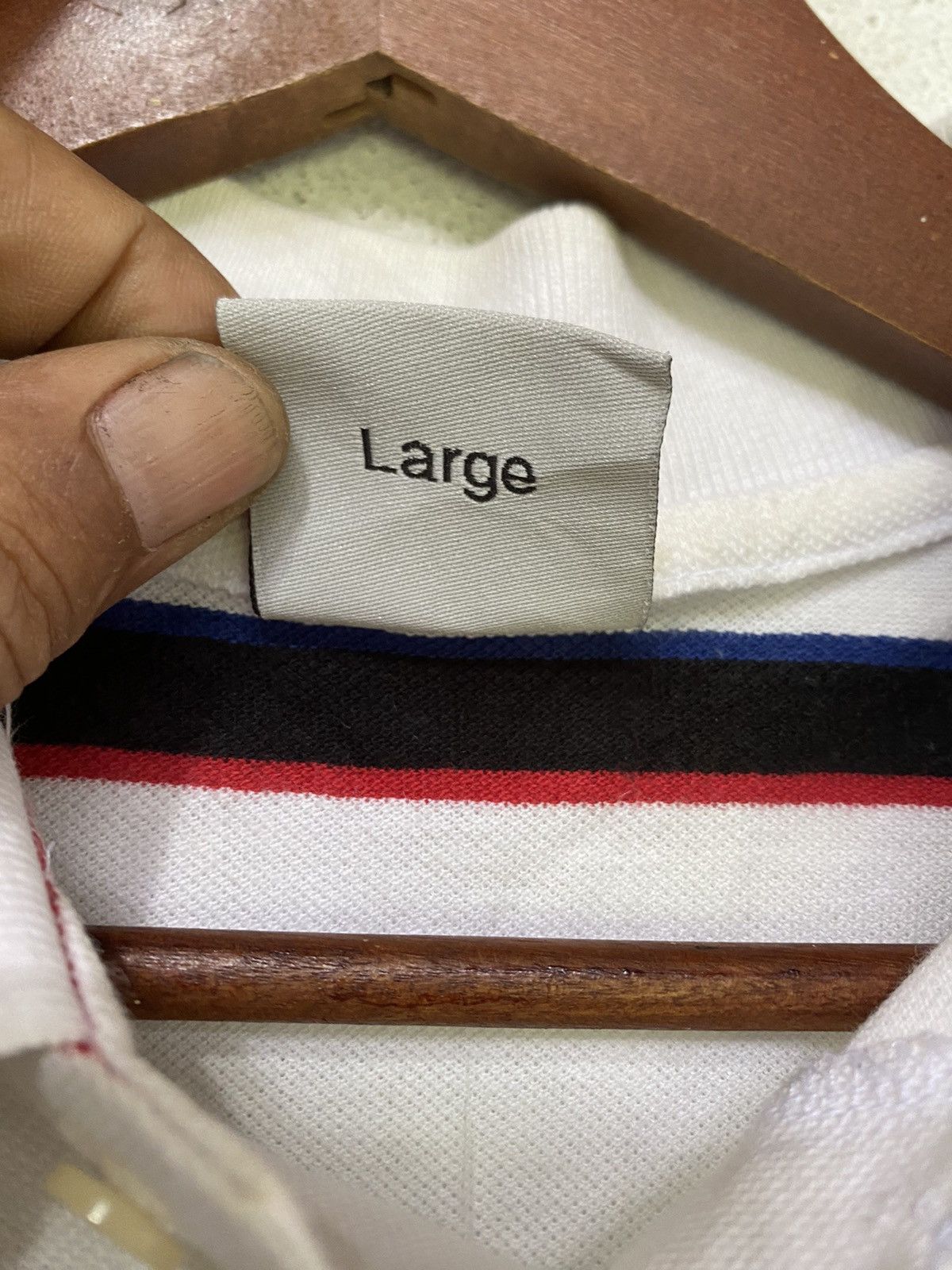 Japanese Brand × Xlarge X Large Collar T Shirt Blue Striped Size US L / EU 52-54 / 3 - 10 Thumbnail