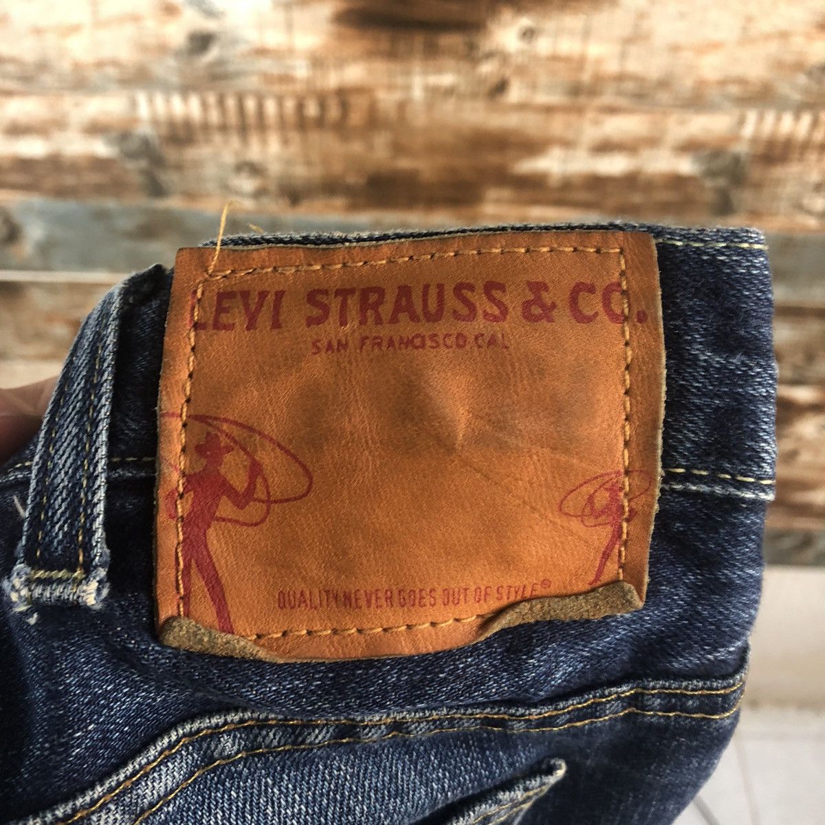 Levi's DL Levis Blue Distressed Denim Pants #C307 Size US 32 / EU 48 - 20 Thumbnail