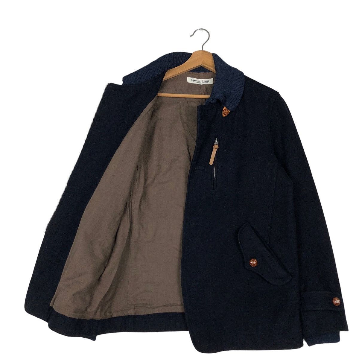 45rpm 🔥Vintage Wool Jacket Worker Simplicite Plus Japan Size US M / EU 48-50 / 2 - 11 Thumbnail
