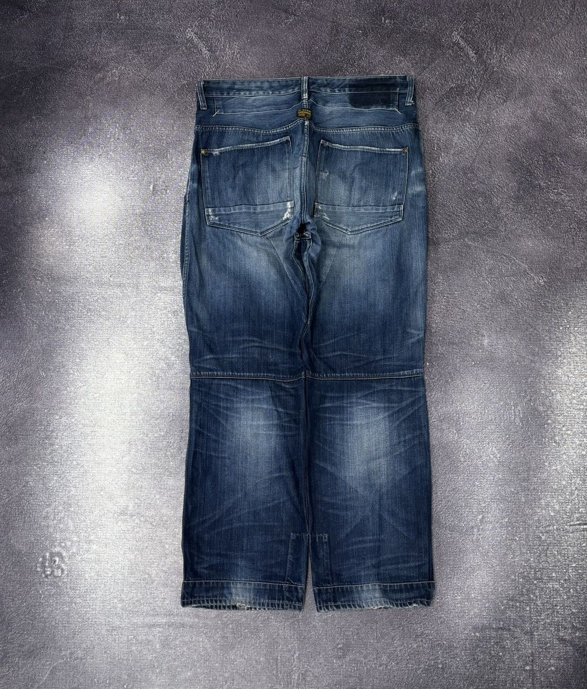 G-Star Vintage G-Star Raw Faded Blue Avant Garde Denim Baggy Jeans Size US 38 / EU 54 - 2 Thumbnail