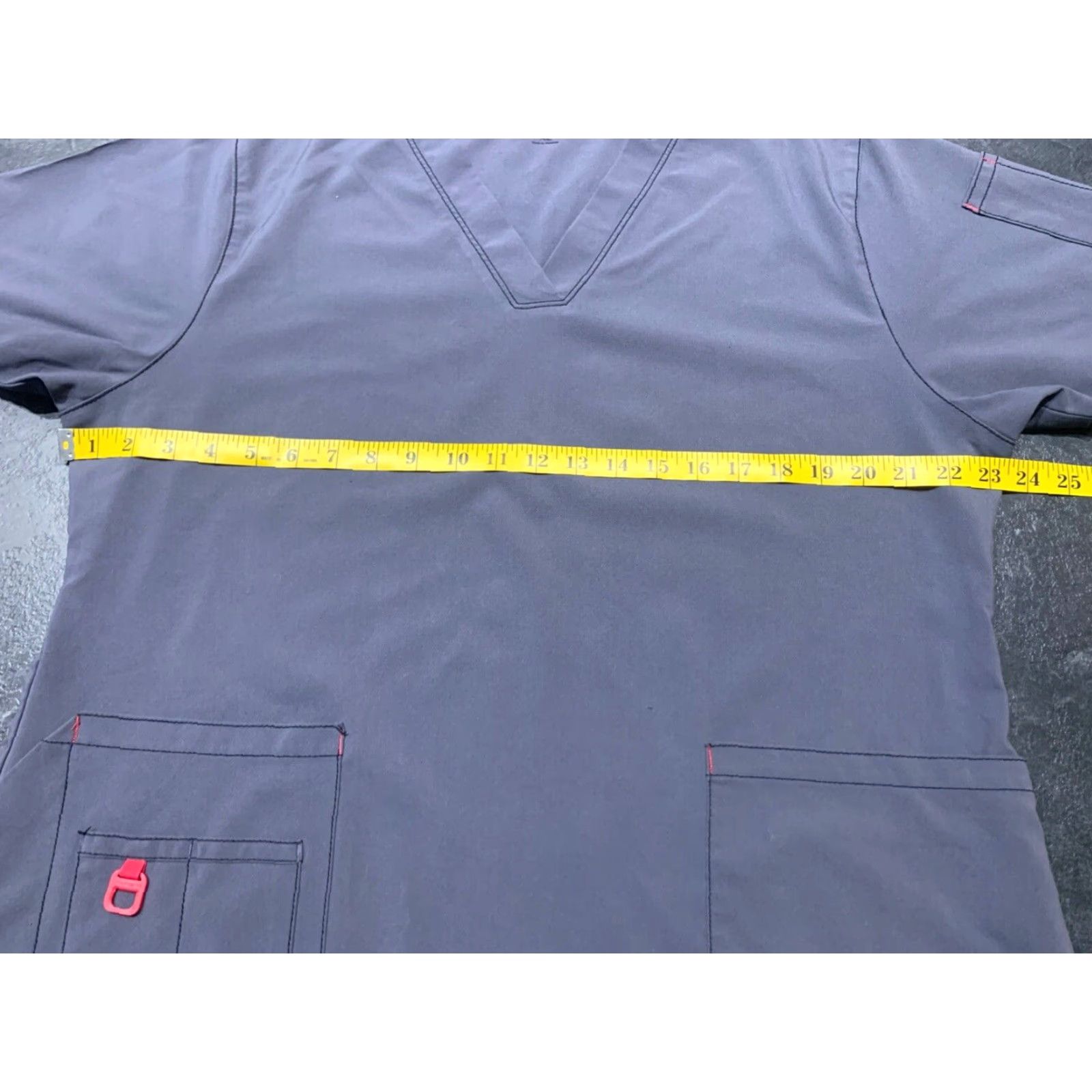 Carhartt VINTAGE Carhartt Scrub Top Force V-Neck Gray Solid Nursing Work Women’s XL Size XL / US 12-14 / IT 48-50 - 7 Thumbnail