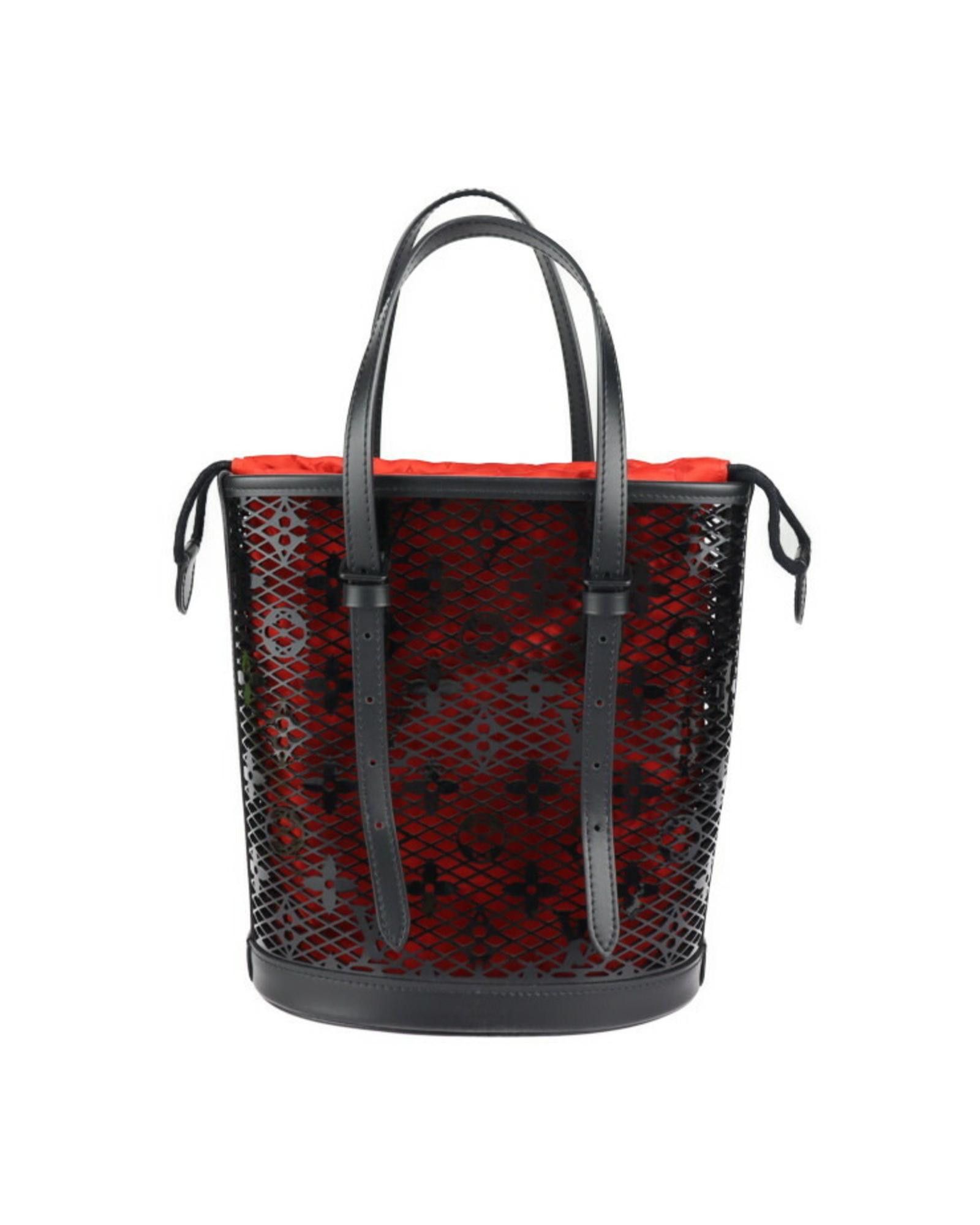 image of Louis Vuitton Luxurious Black Leather Shoulder Bag And Tote, Women's