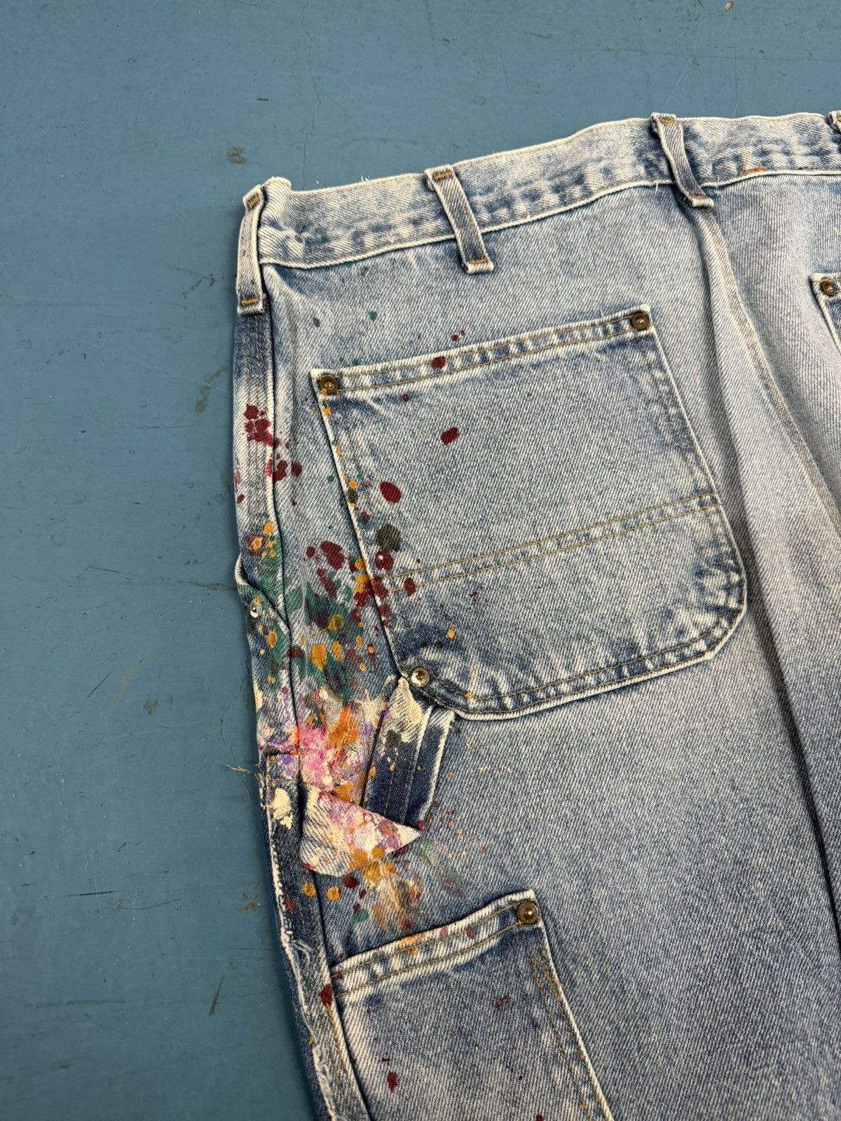 Gallery Dept. GALLERY DEPT CARHARTT CARPENTER FLARE WITH PAINT Size US 33 - 3 Thumbnail