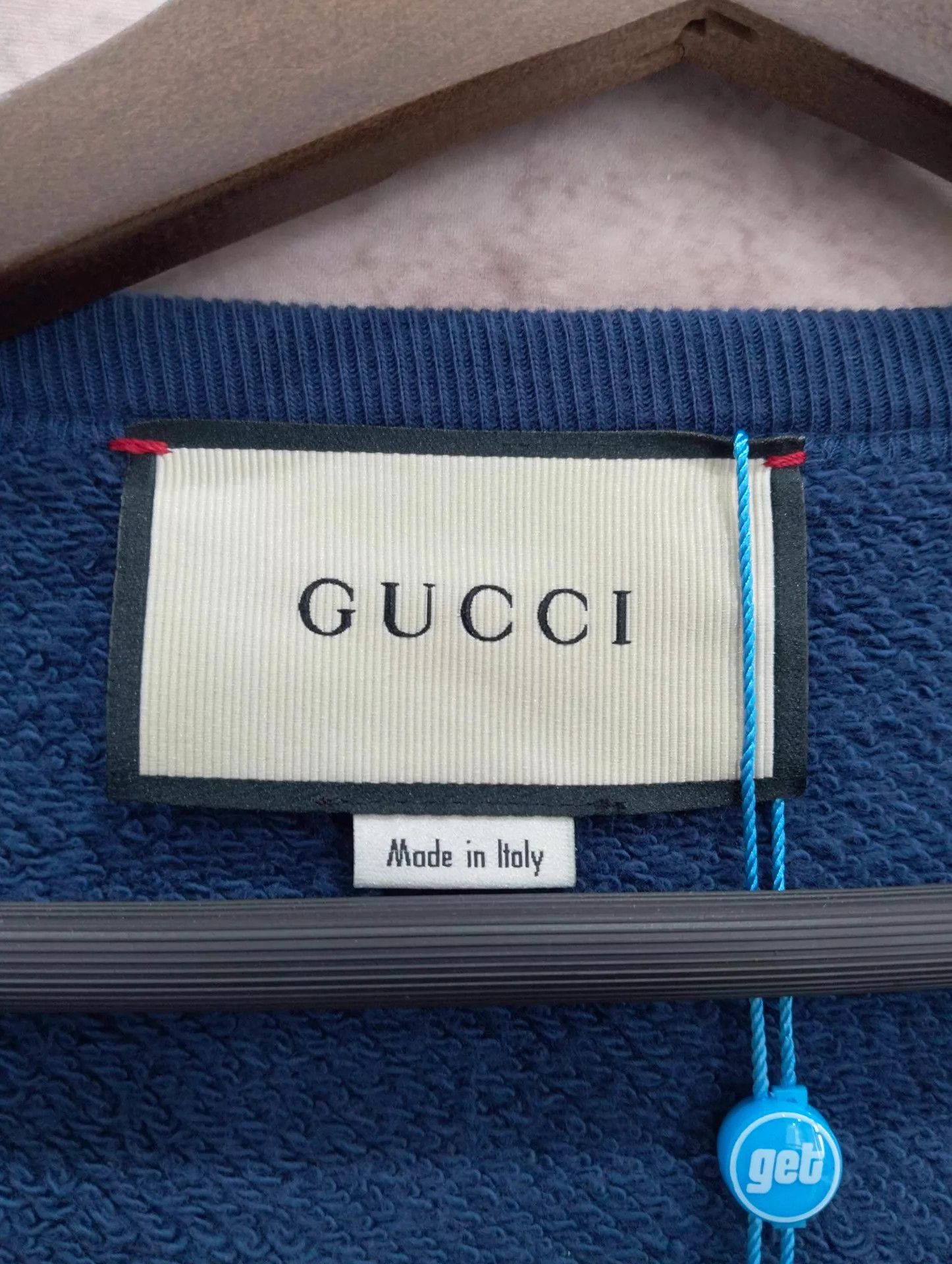 Gucci Gucci Blue Pig Logo Pullover Sweatshirt L Size L / US 10 / IT 46 - 3 Thumbnail