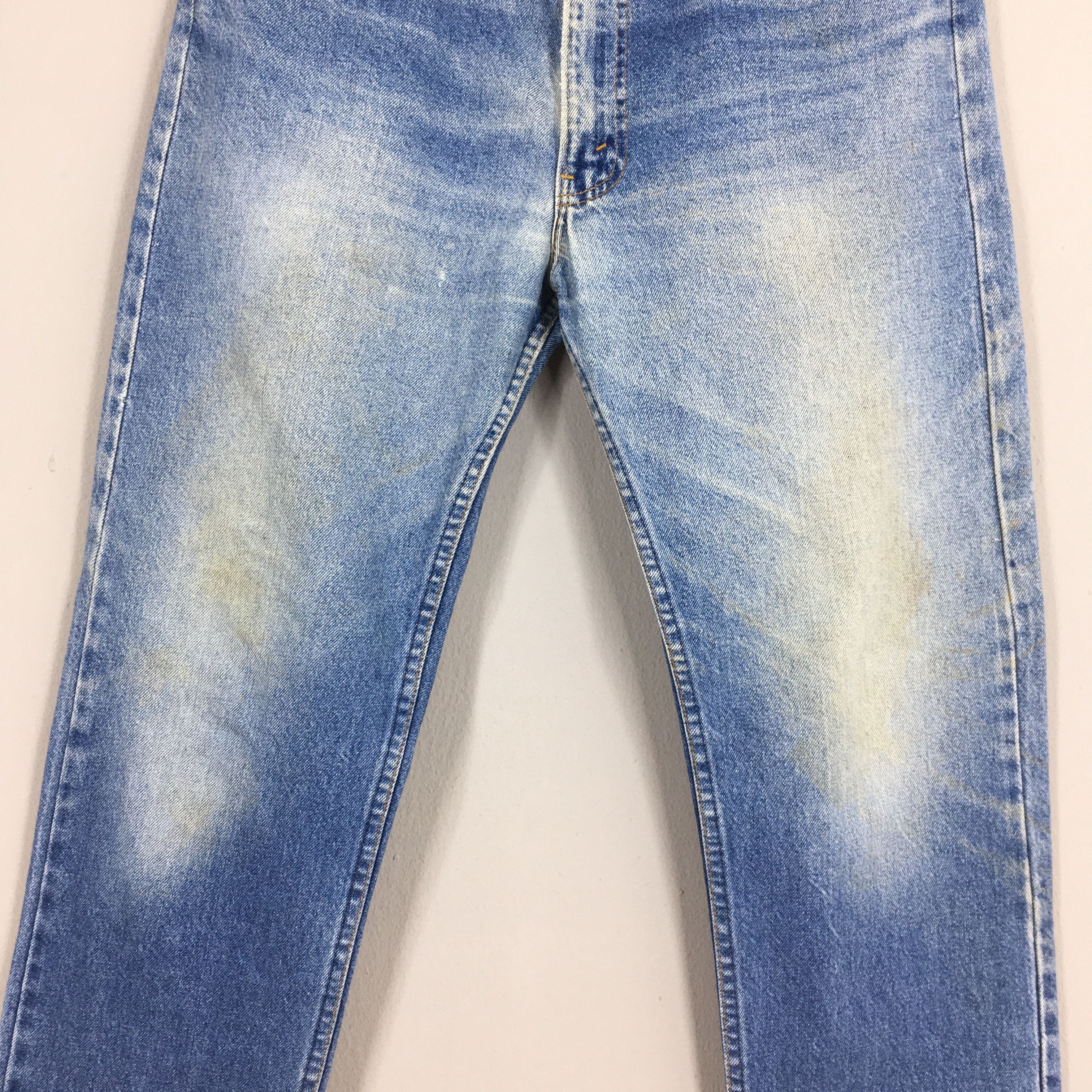 Size 34x29.5 Vintage 90s Levi's 505 Faded Blue Jeans