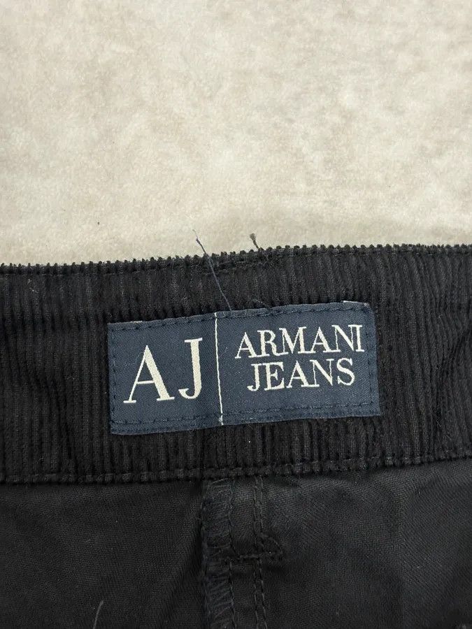 Armani 2000s Armani Black Zip Hybrid Cordurroy Pants Size US 28 / EU 44 - 11 Thumbnail